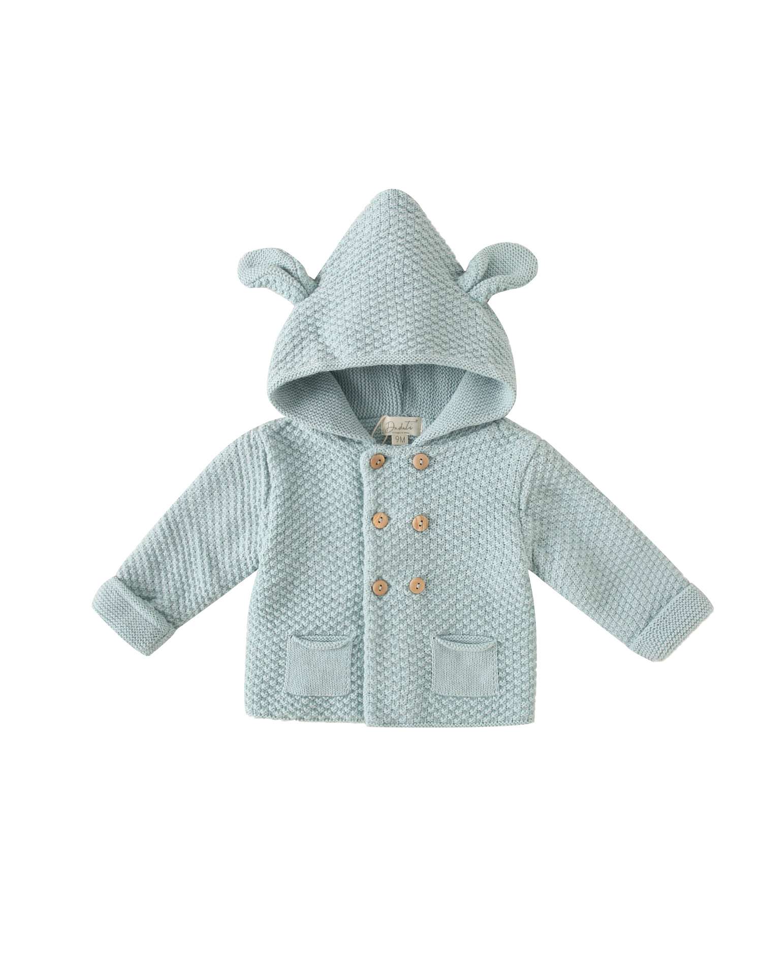 Imagem 0 de Casaco para Bebé com Capuz e Orelhas em Verde