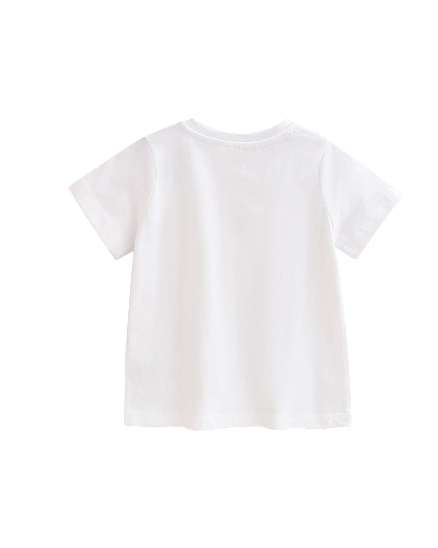 T-shirt para Bebé com Desenho Frontal de Onda Beach Bum Dadati Branco-2