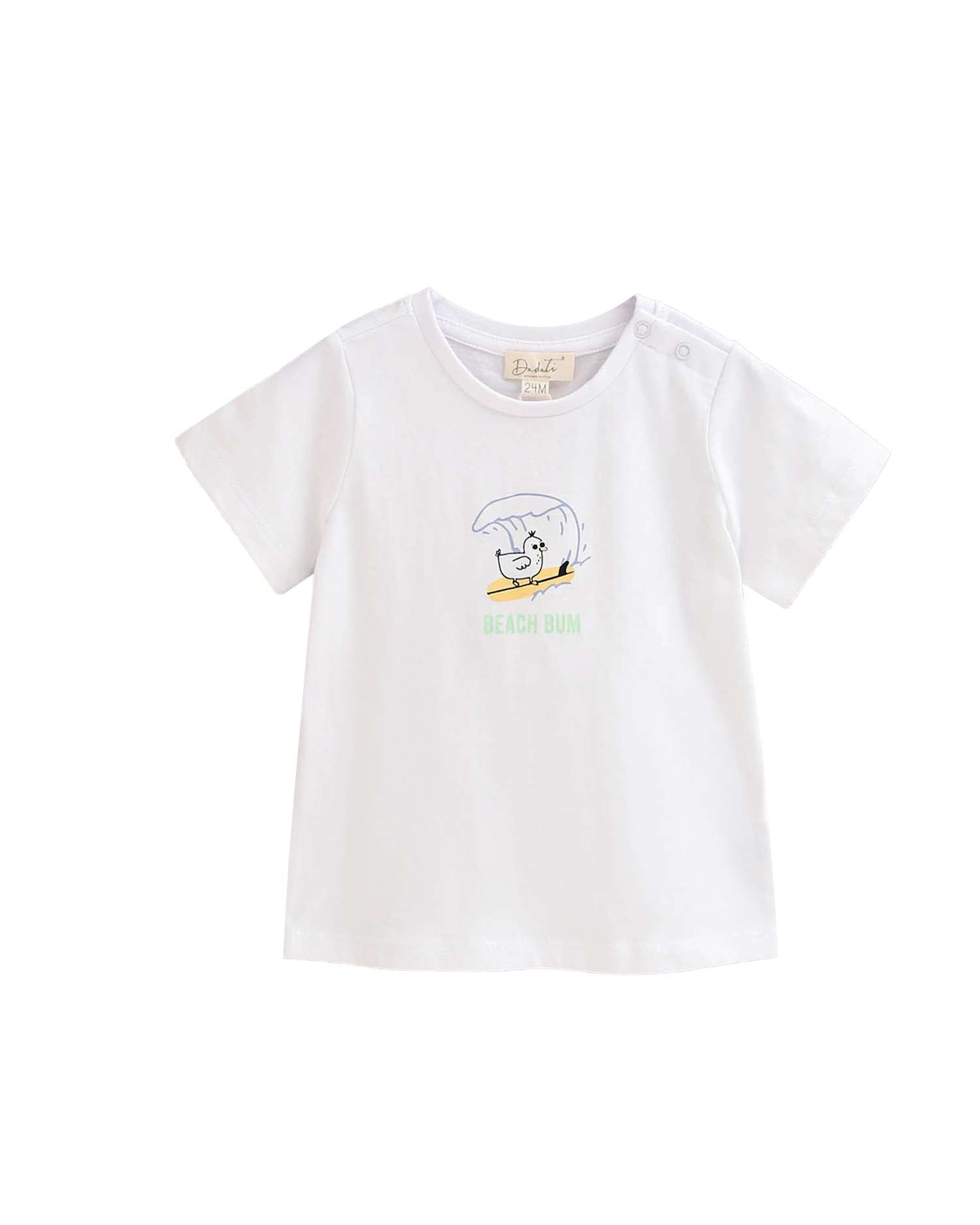 Imagem 0 de T-shirt para Bebé com Desenho Frontal de Onda Beach Bum