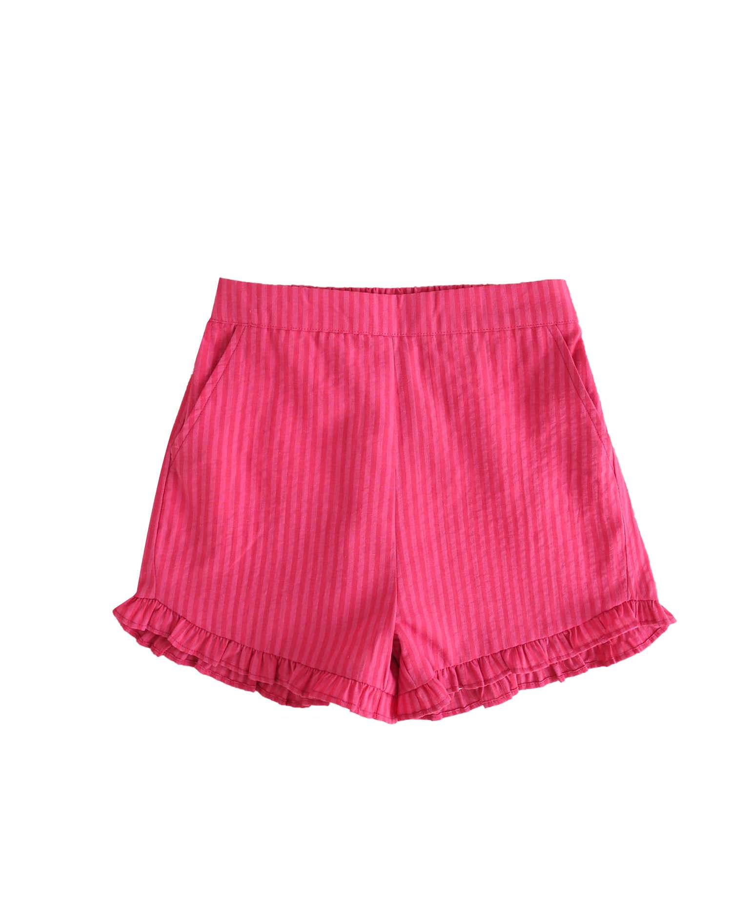 Short Infantil com Folhos na Bainha Dadati Rosa-pastilha-3