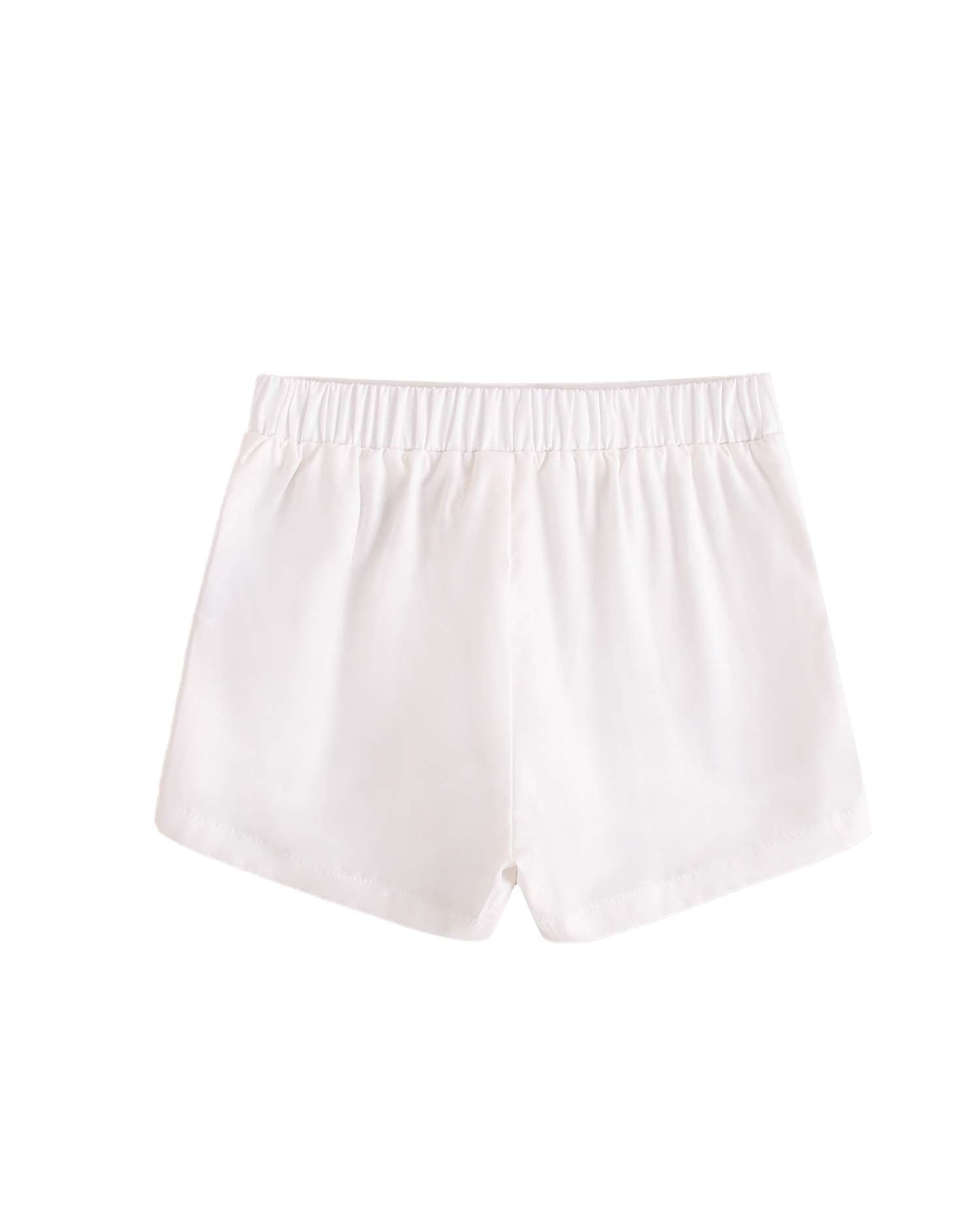 Short para Bebé de Algodão Dadati Branco-2