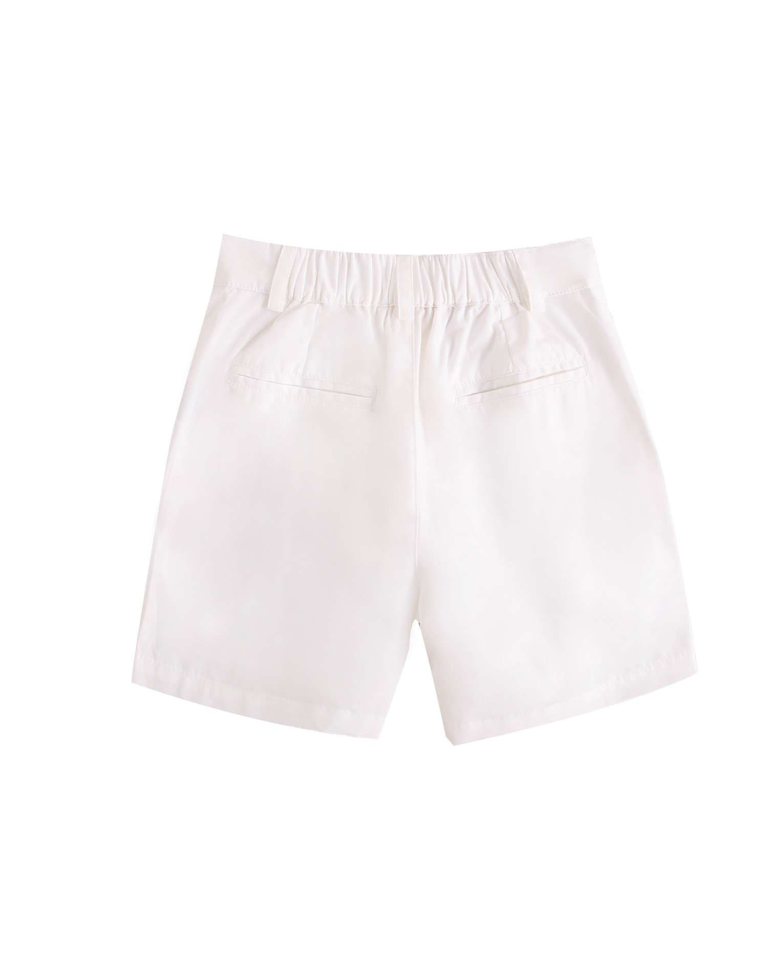 Bermudas Infantil de Algodão Branco-2