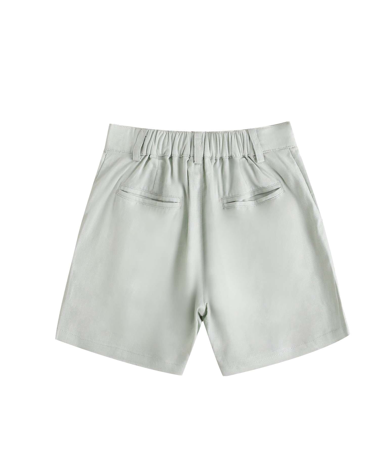 Bermudas Infantil de Linho Verde-4