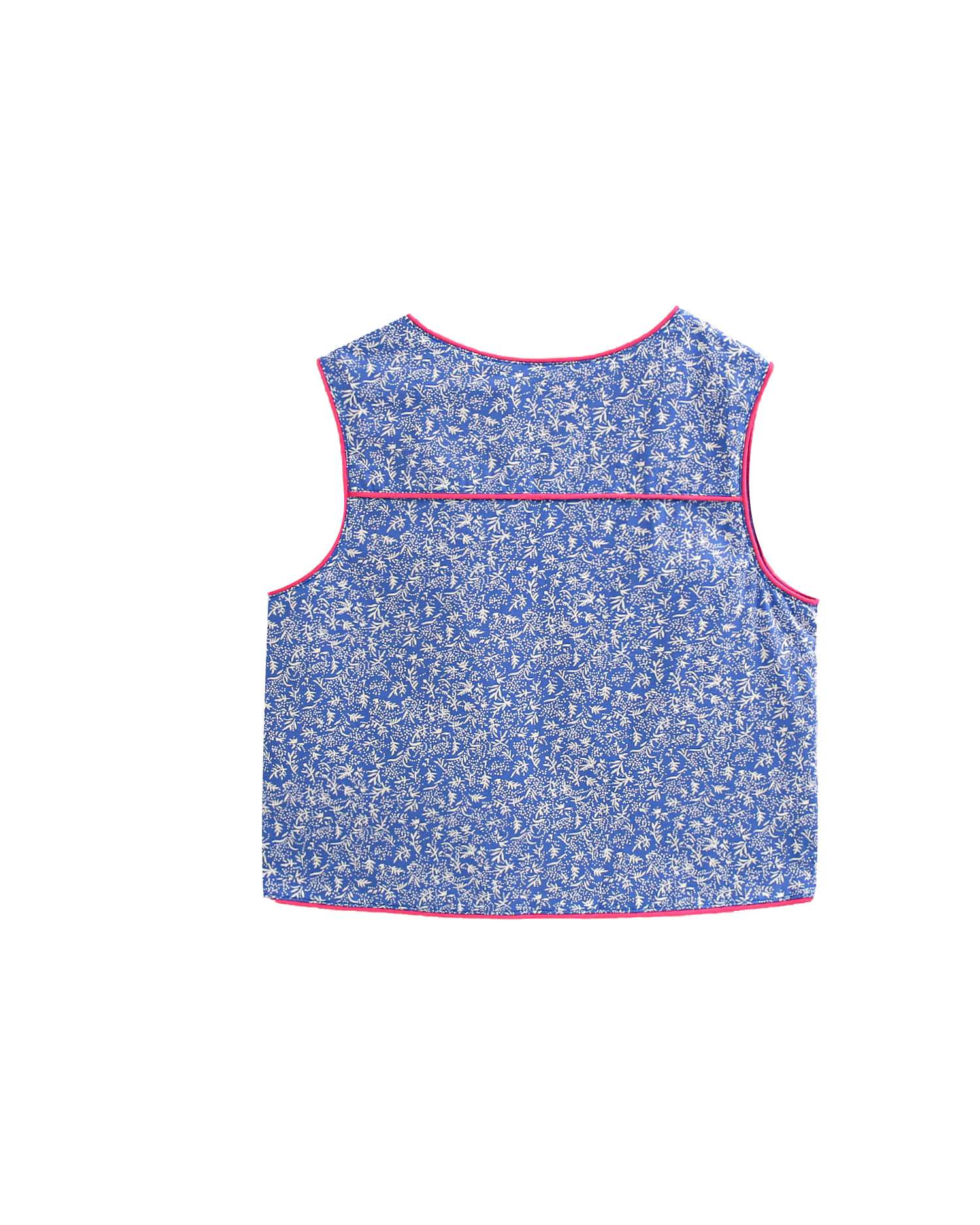 Colete Infantil com Estampado e Debrum Dadati Azul-5