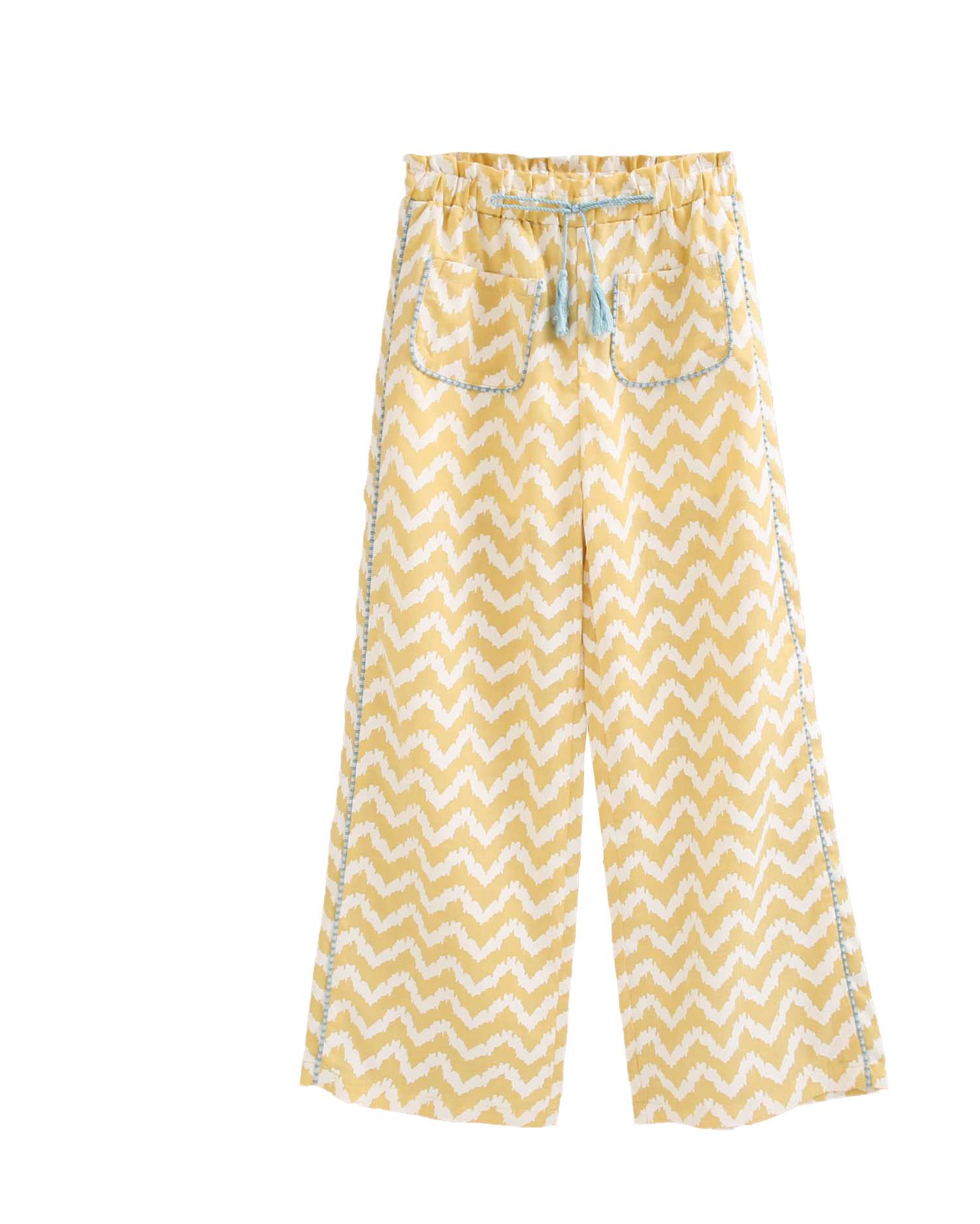 Calças Infantil Zigzag Amarelo-1