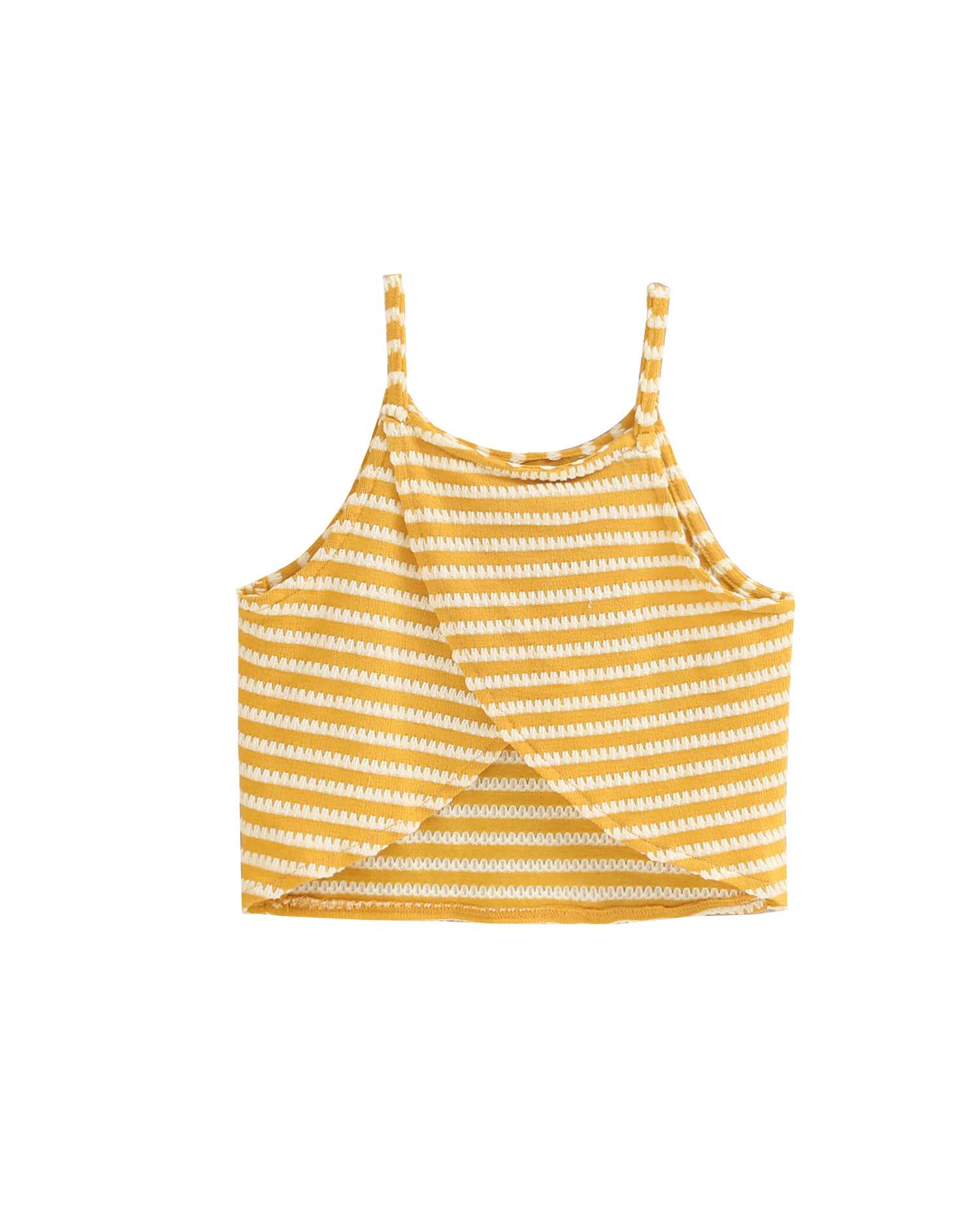 Blusa Infantil Às Riscas Amarelo-5