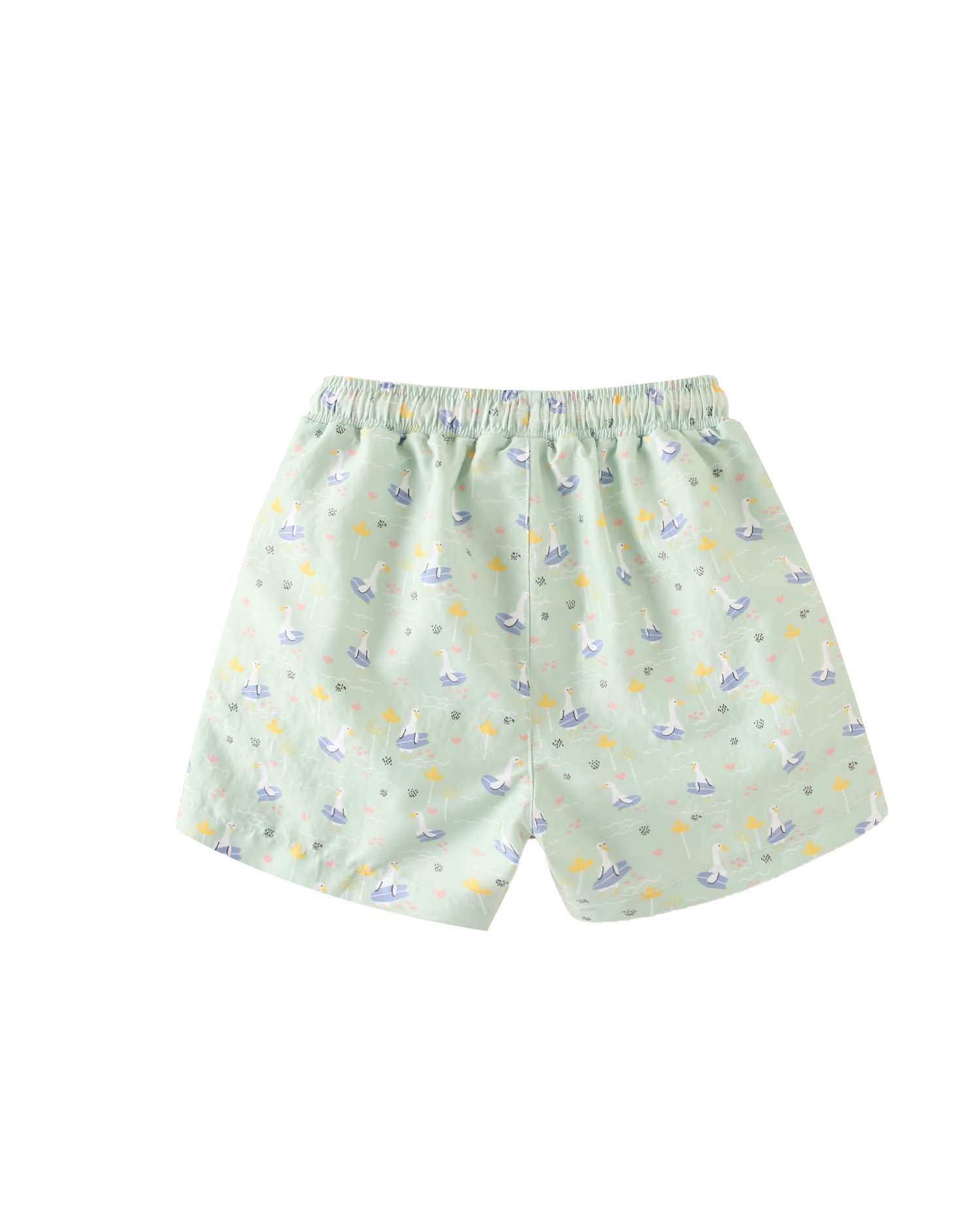 Fato de Banho Infantil Água com Estampado de Gansos Verde-claro-2