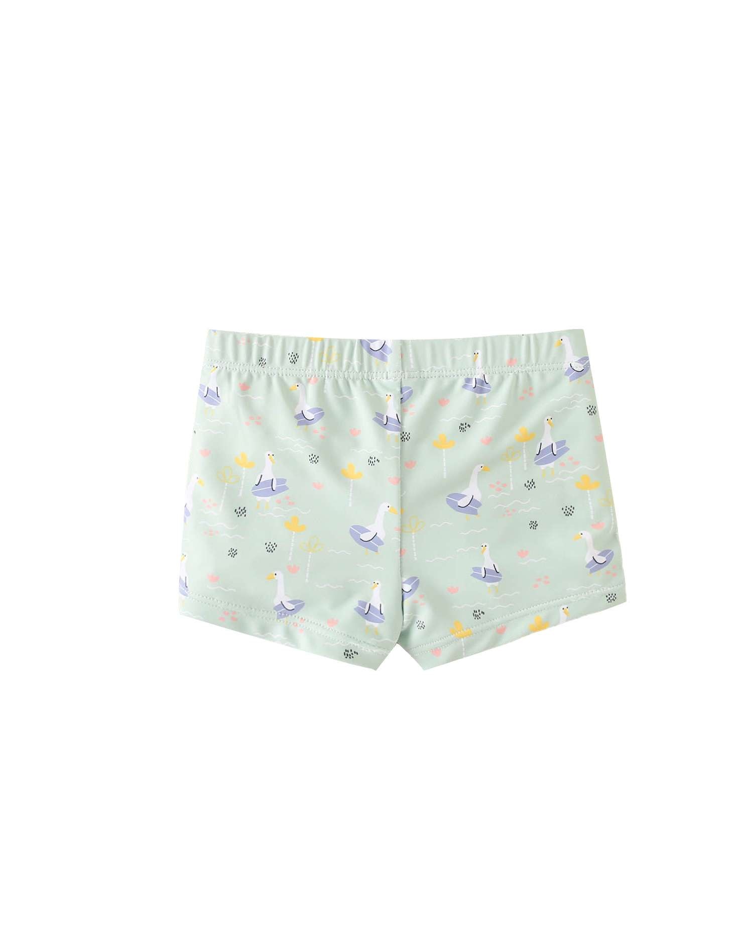 Boxers para Bebé com Estampado de Gansos Verde-claro-2