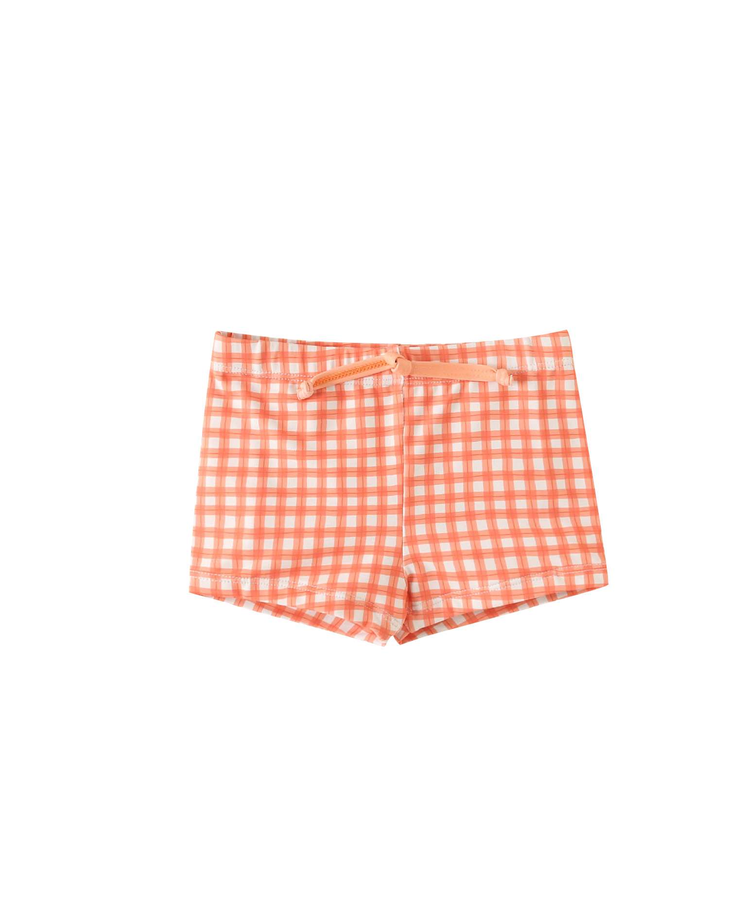 Boxers para Bebé Aos Quadrados Vichy Laranja-claro-1