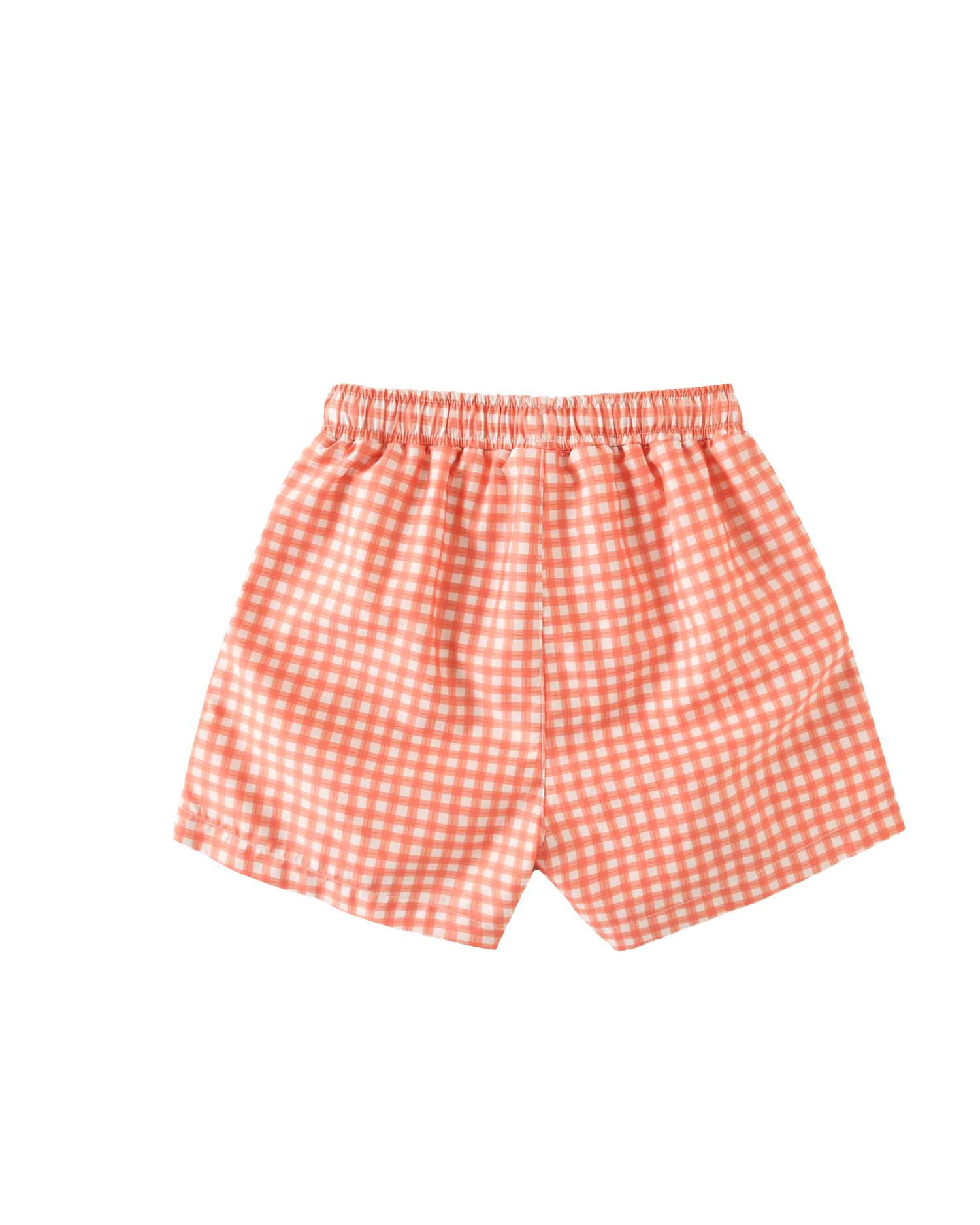 Fato de Banho Infantil Aos Quadrados Vichy Dadati Laranja-claro-2