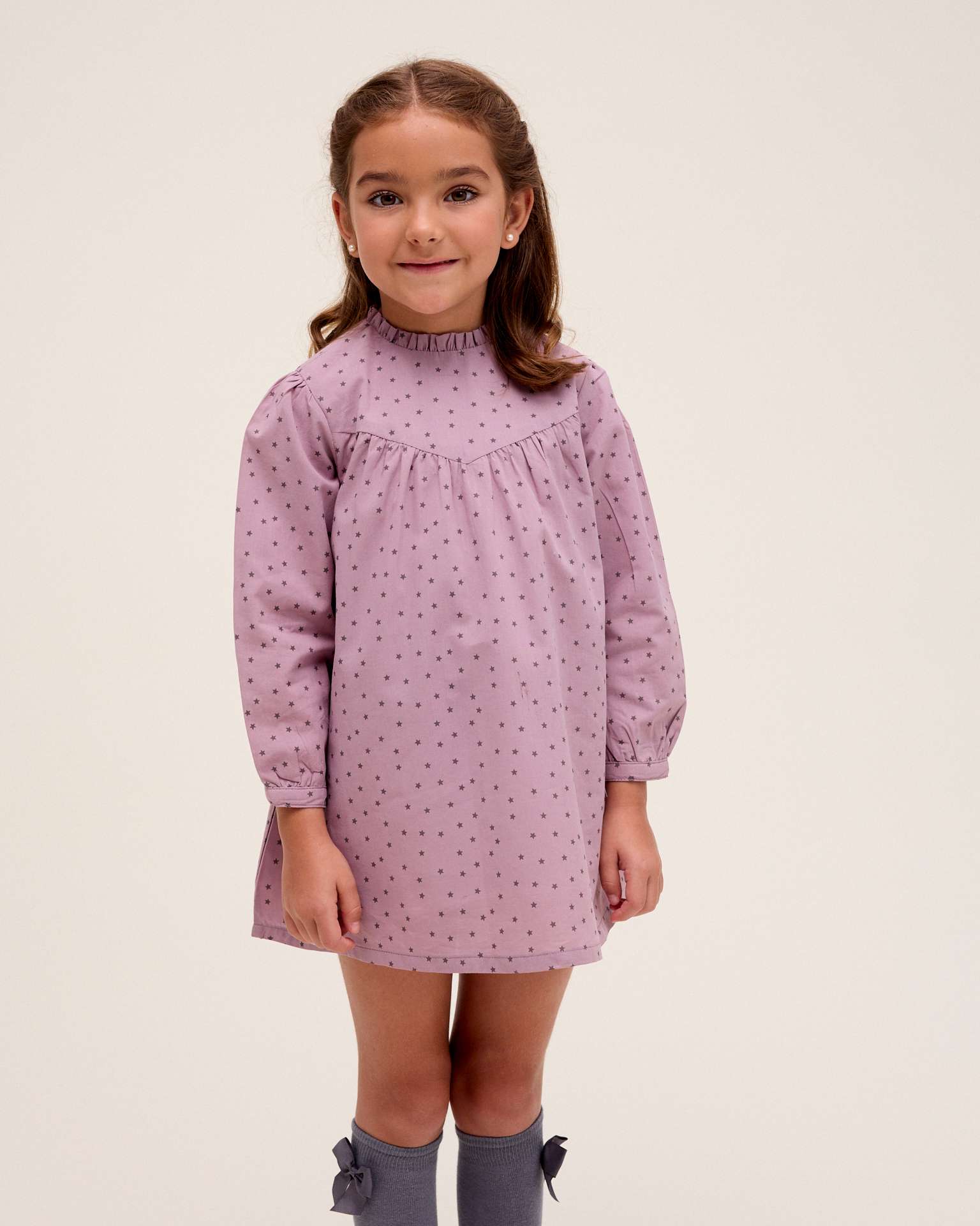 Imagem 0 de Vestido Infantil com Estampado de Estrelas