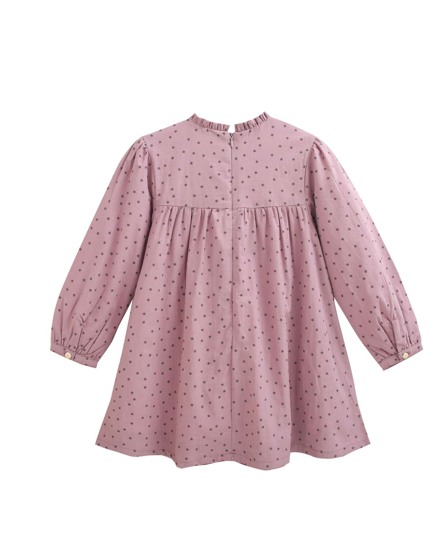 Vestido Infantil com Estampado de Estrelas Roxo-5
