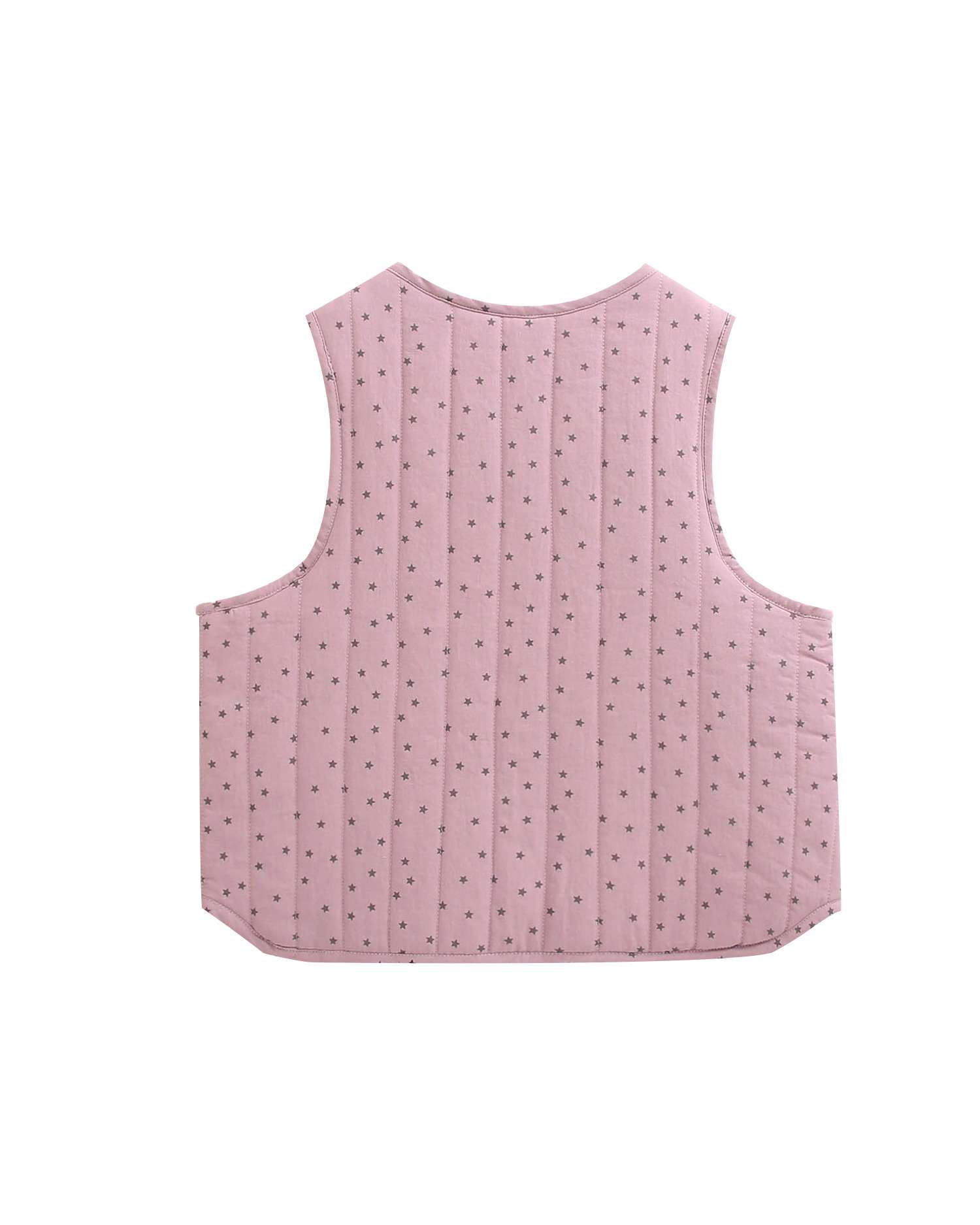 Colete Infantil com Estampado de Estrelas Roxo-5