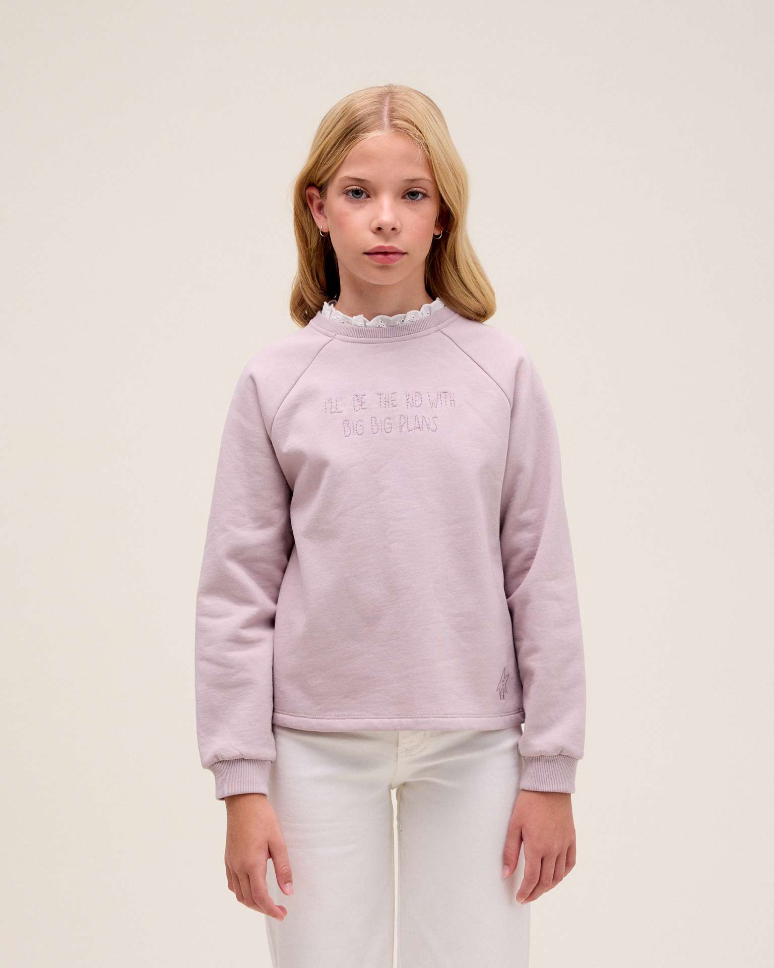 Imagem 0 de Sweatshirt Infantil com Gola Tipo Camisa