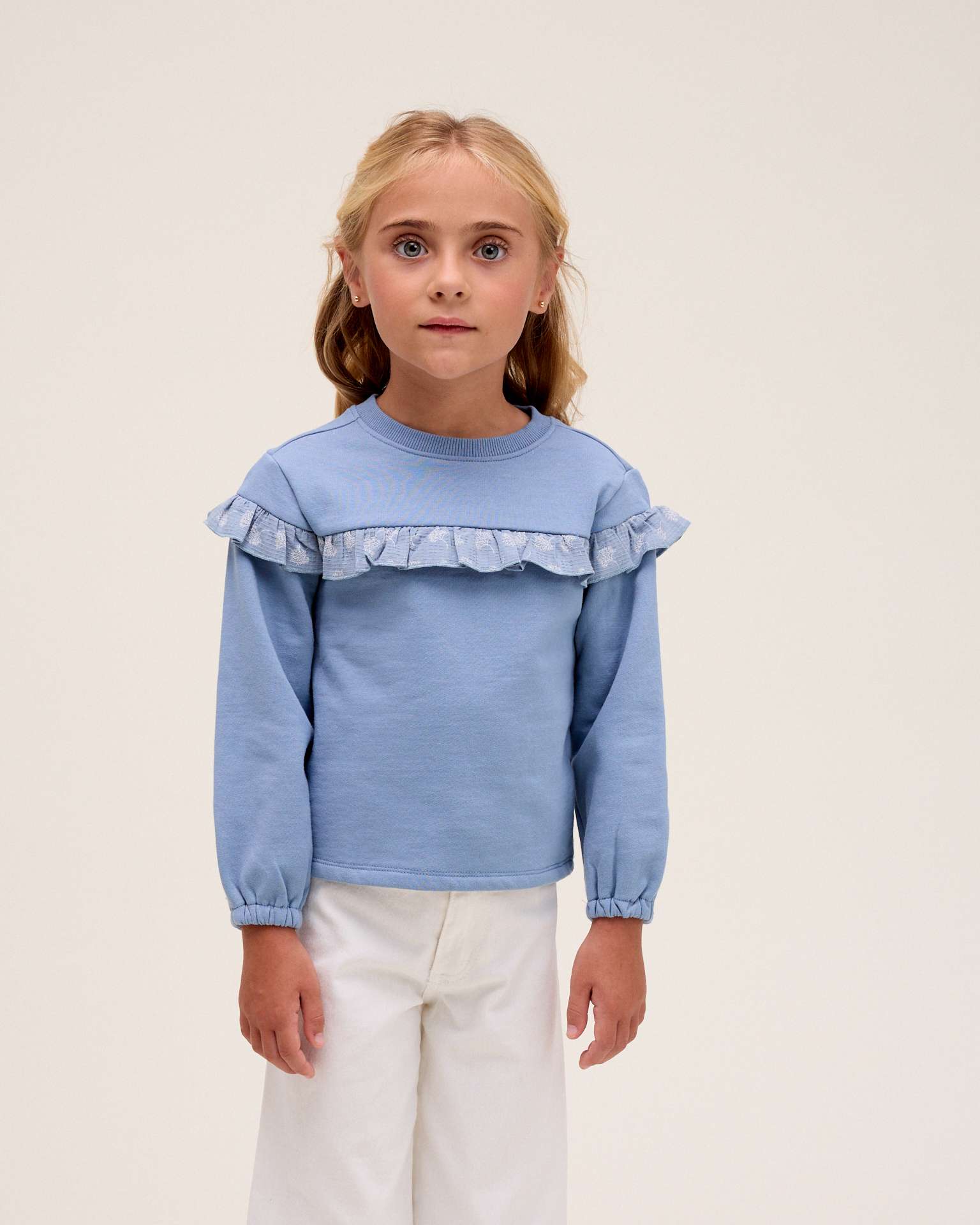 Imagem 0 de Sweatshirt Infantil com Detalhe de Folho