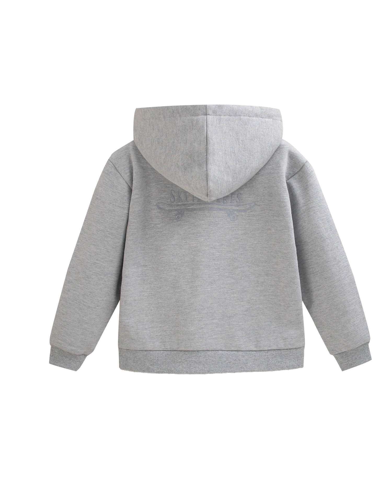 Casaco Infantil com Capuz Cinzento-5