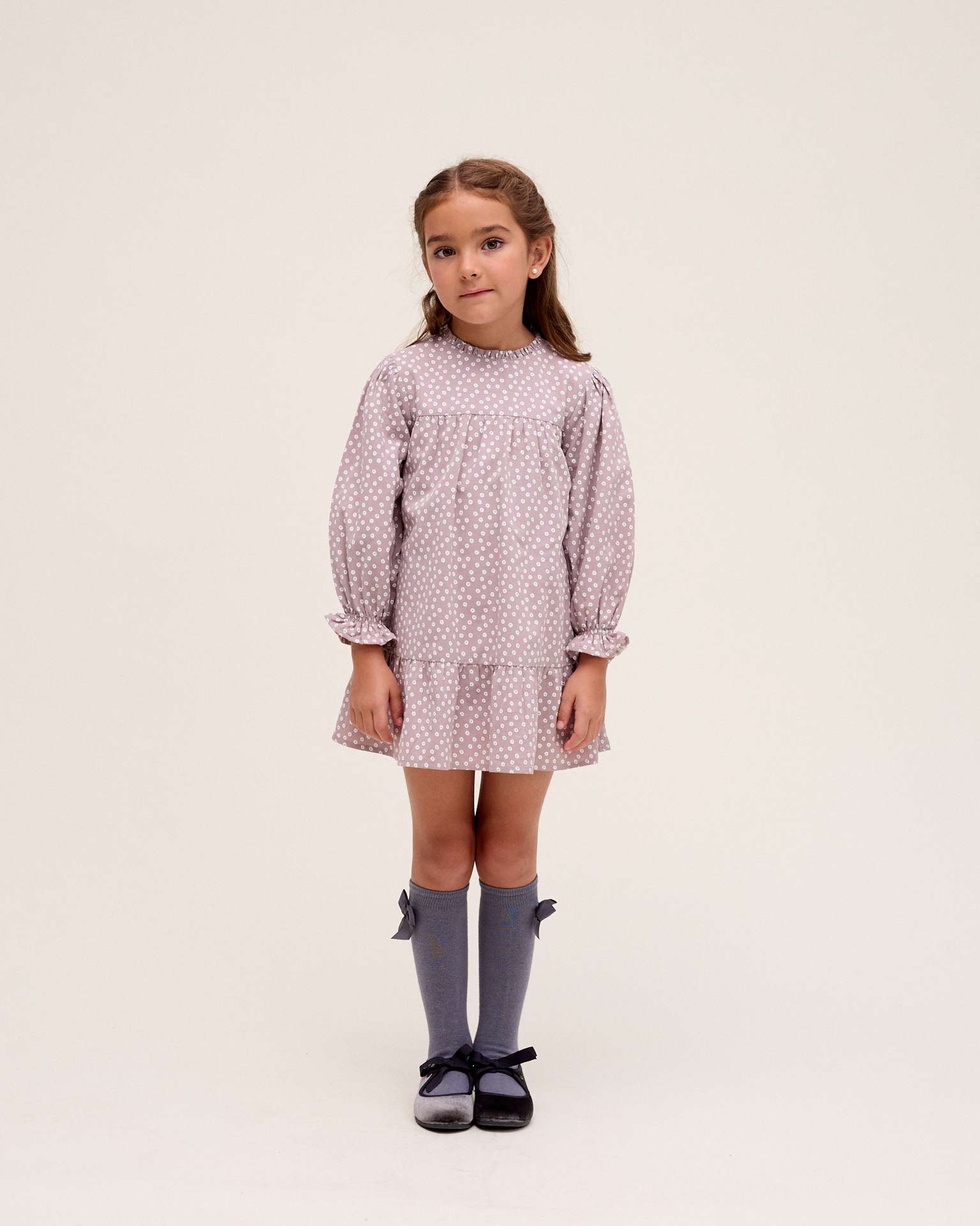 Imagem 0 de Vestido Infantil com Estampado Geométrico
