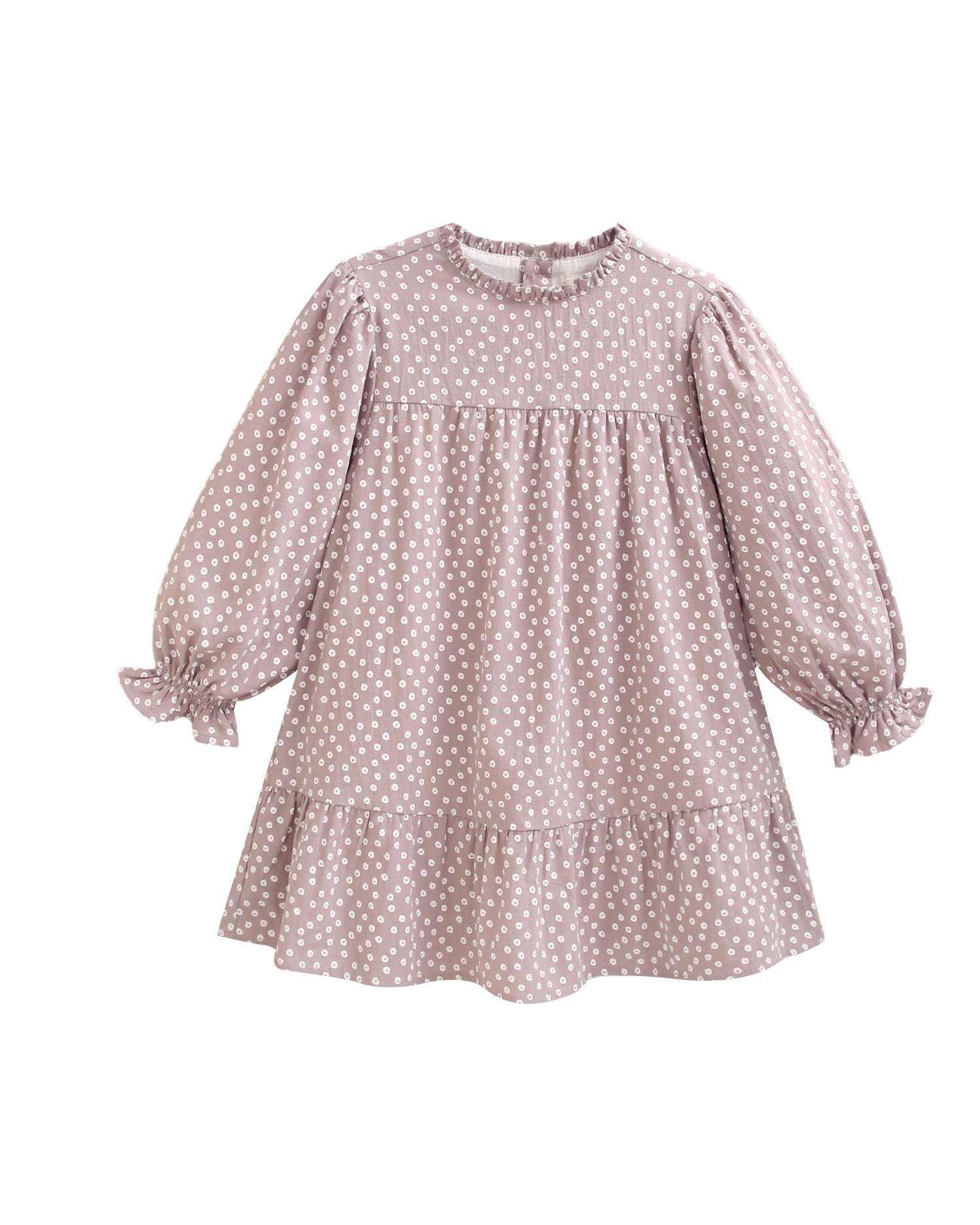 Vestido Infantil com Estampado Geométrico Rosa-4