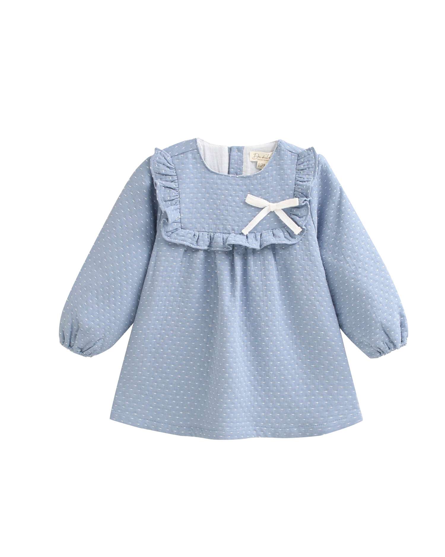 Imagem 0 de Vestido para Bebé com Detalhe de Laço e Bolinhas