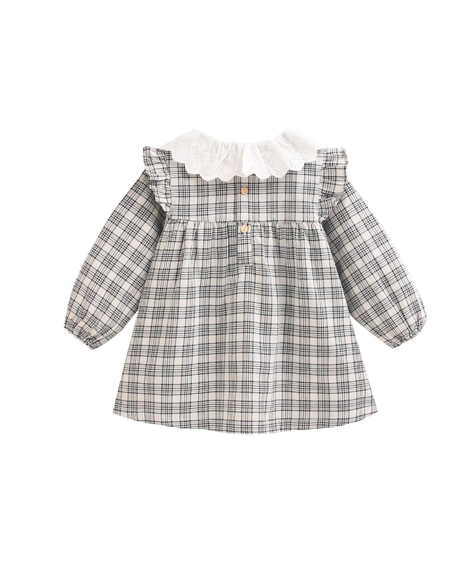 Vestido para Bebé Aos Quadrados Multicolor-2