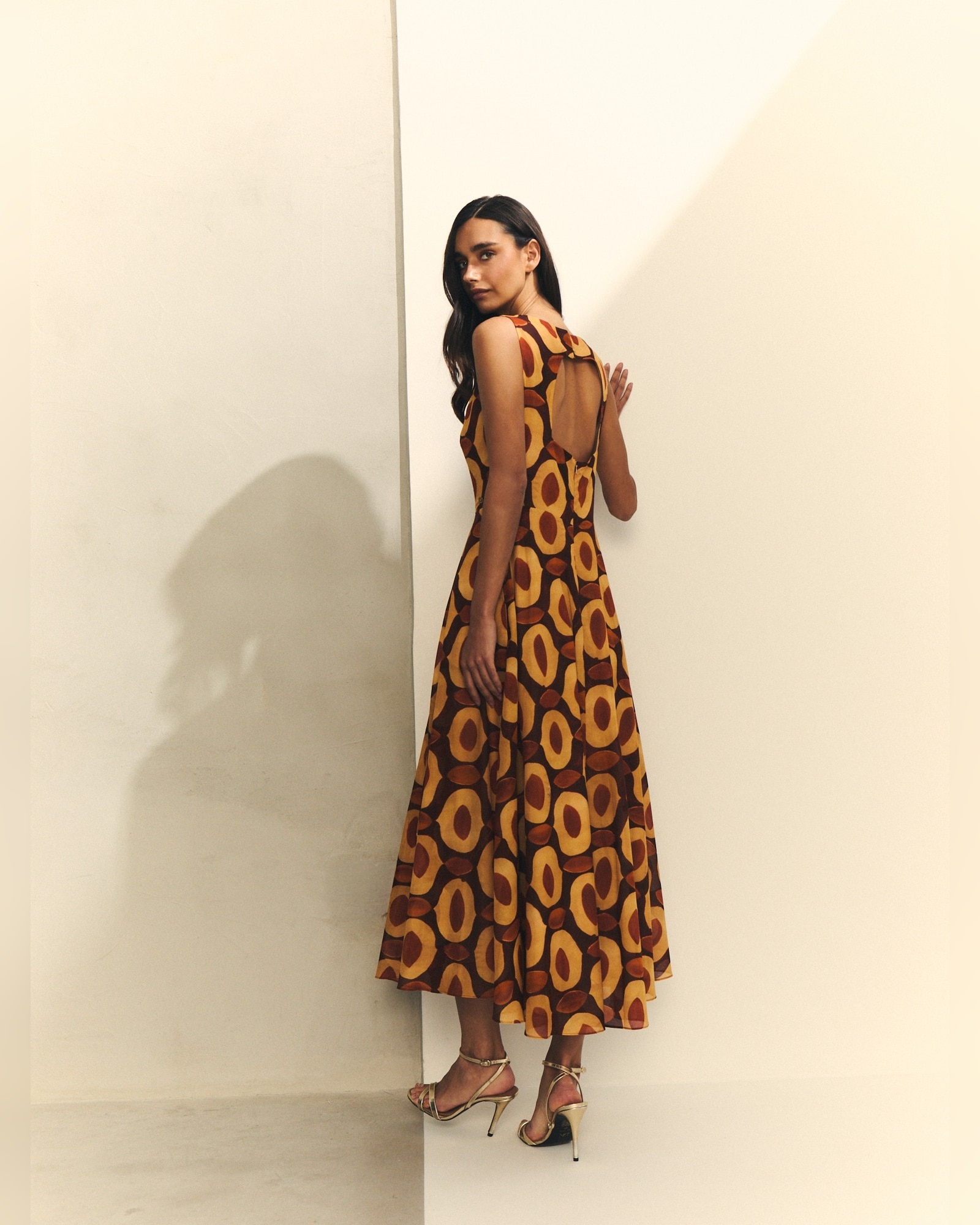 Vestido de Alças com Estampado Geométrico Multicolor-4