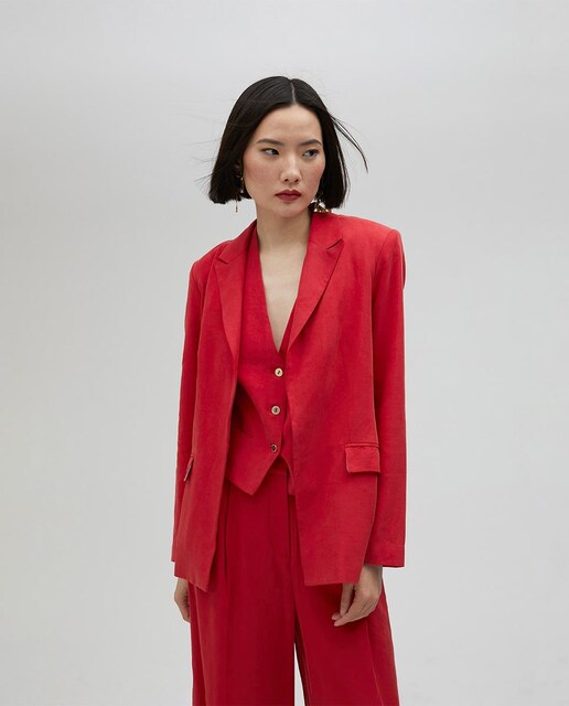 Imagem 0 de Blazer de Corte a Direito com Bolsos