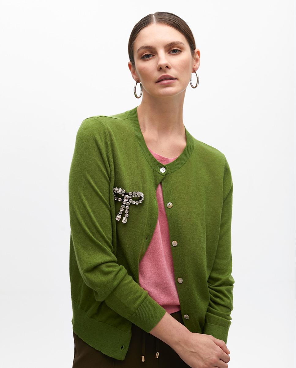 Imagem 0 de Cardigan 2 Peças com Detalhe de Laço Joia