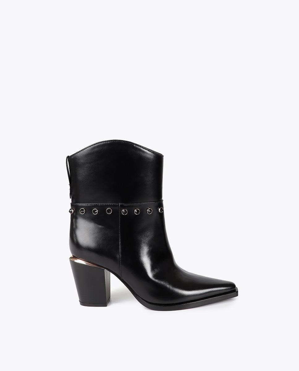 Imagem 0 de Botins Tipo Cowboy com Detalhes Metalizados