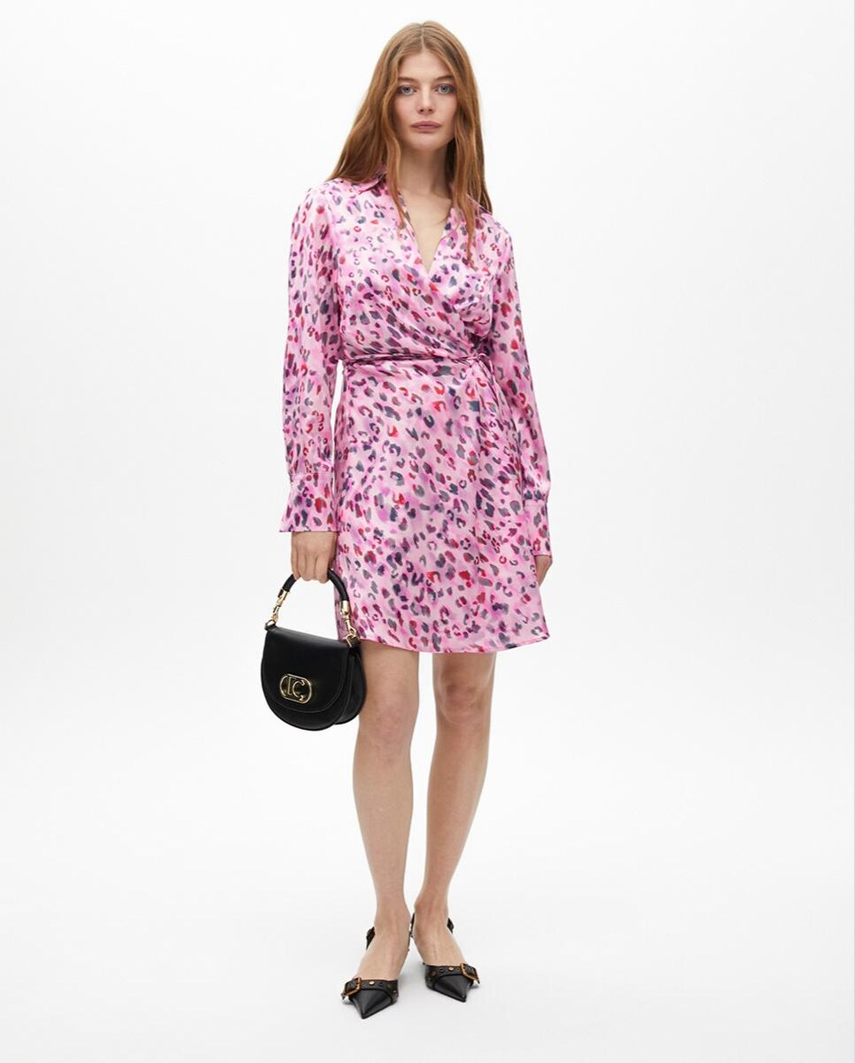 Vestido Curto Cruzado Animal Print · Lola Casademunt · El Corte Inglés