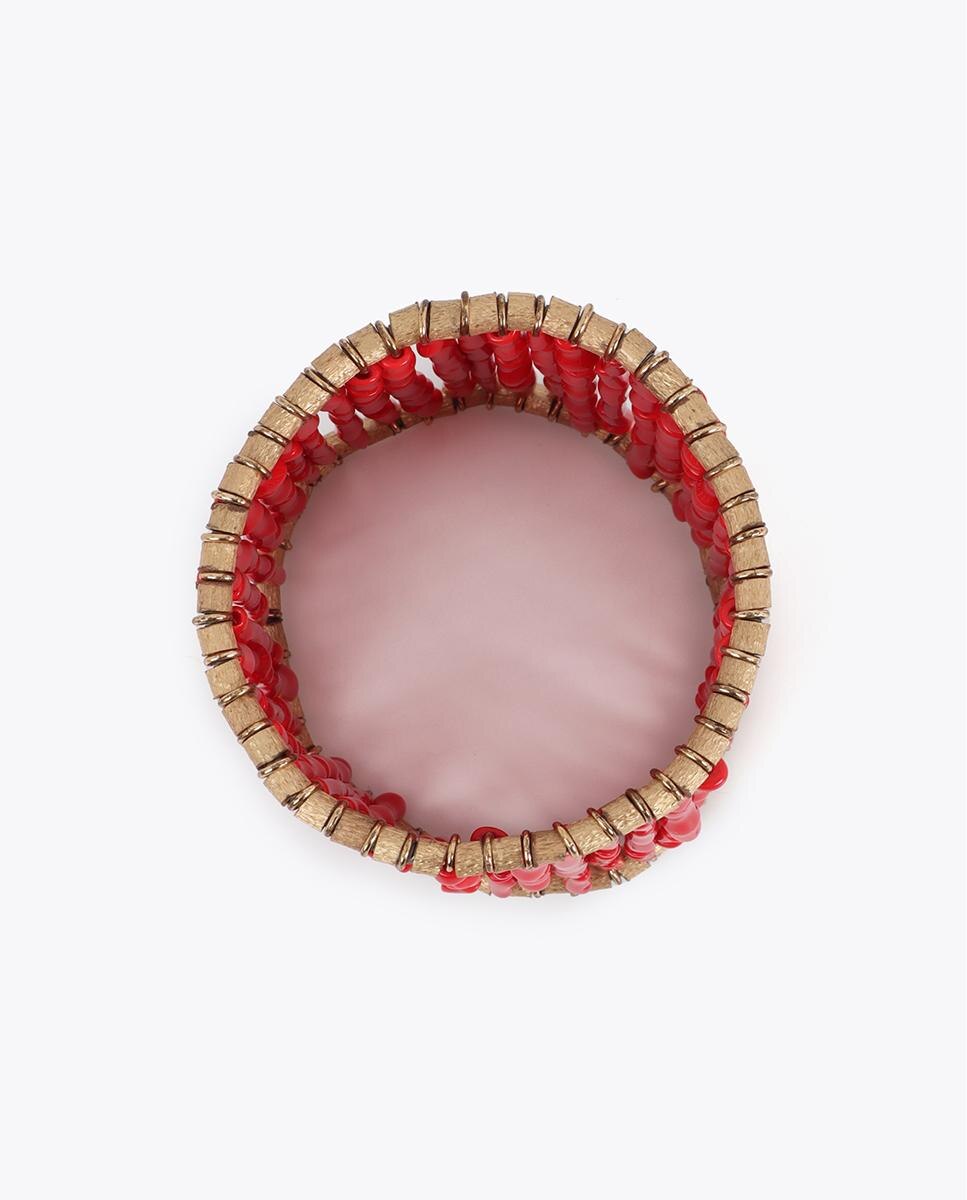 Pulseira com Charms Corais Vermelho-3