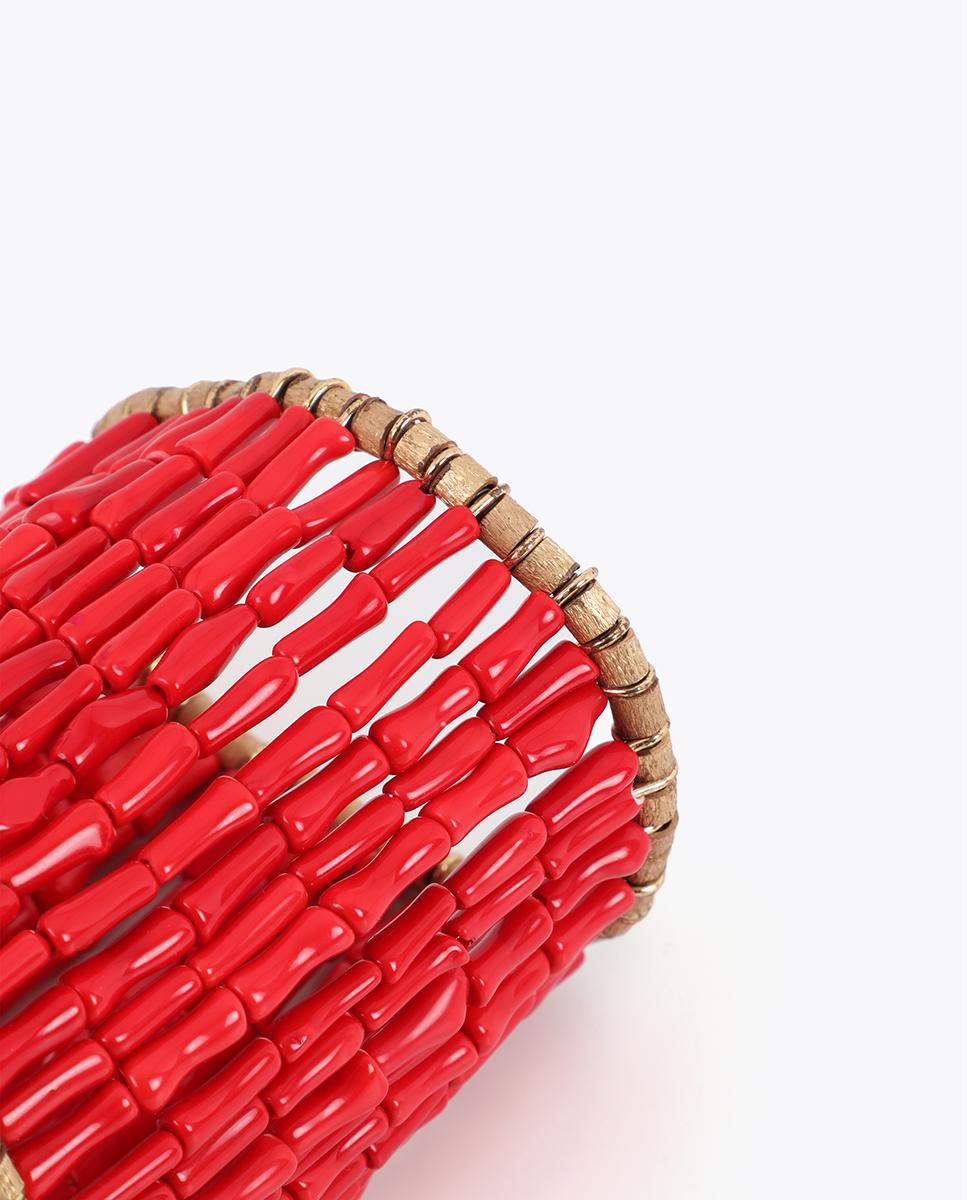 Pulseira com Charms Corais Vermelho-5