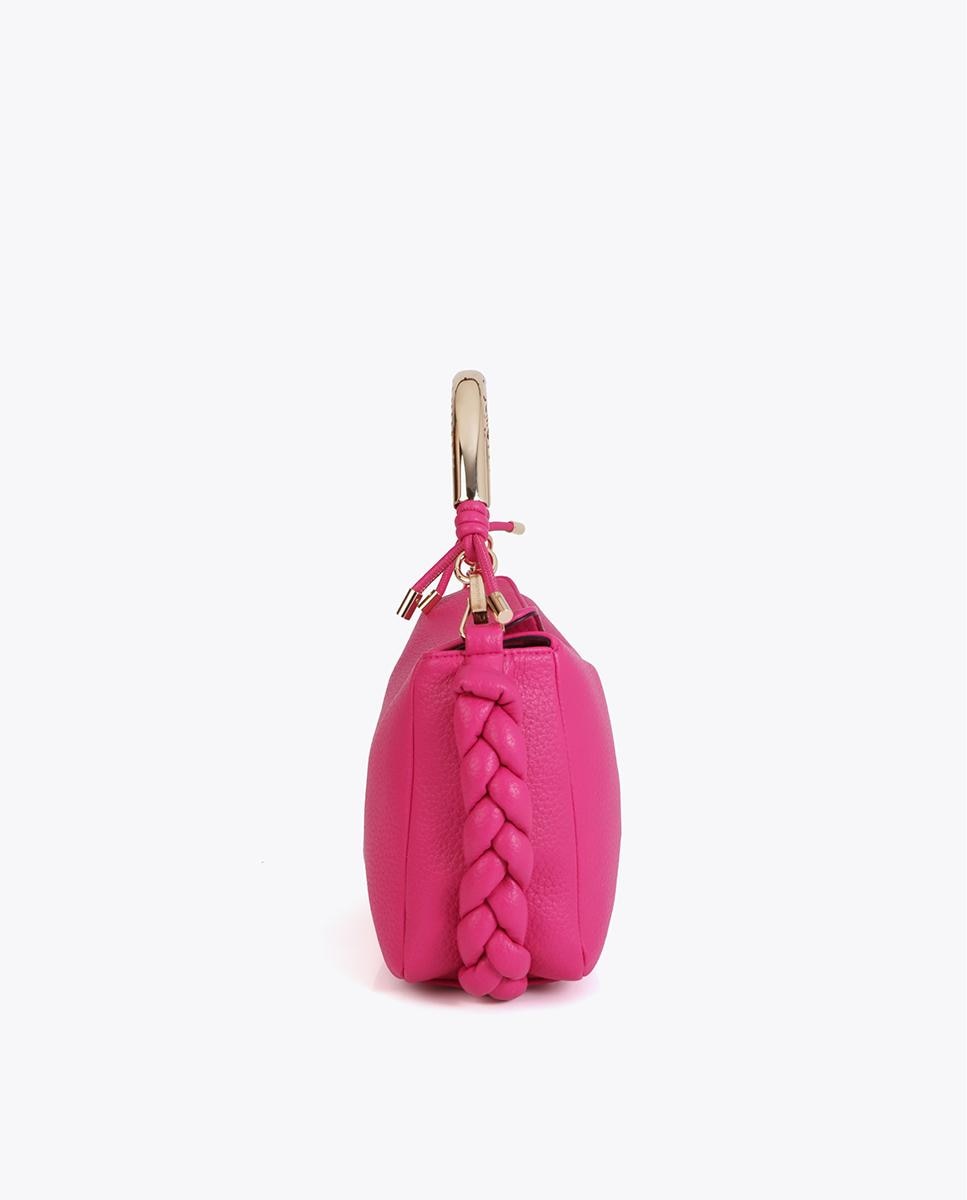 Mala a Tiracolo com Alça Metálica Perfurada Fúcsia-3