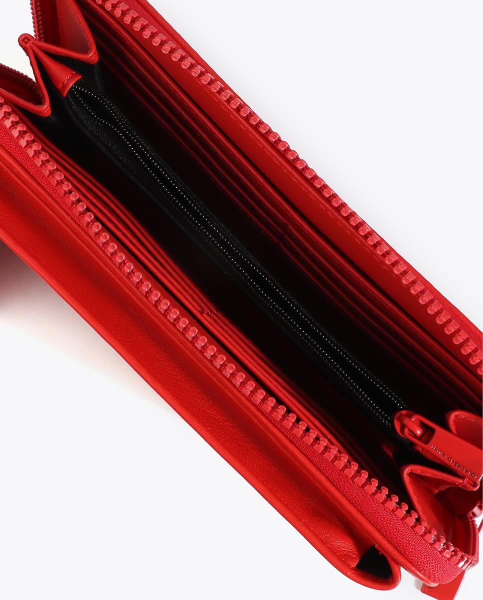 Mala para Telemóvel com Pespontos e Logo com Alça Ajustável Vermelho-5
