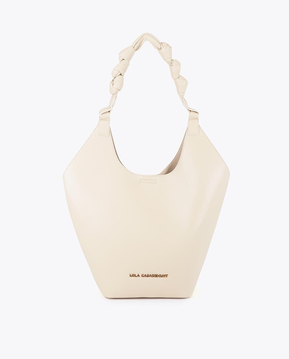 Mala Shopper com Alça de Nós e Base Reforçada Cru-1