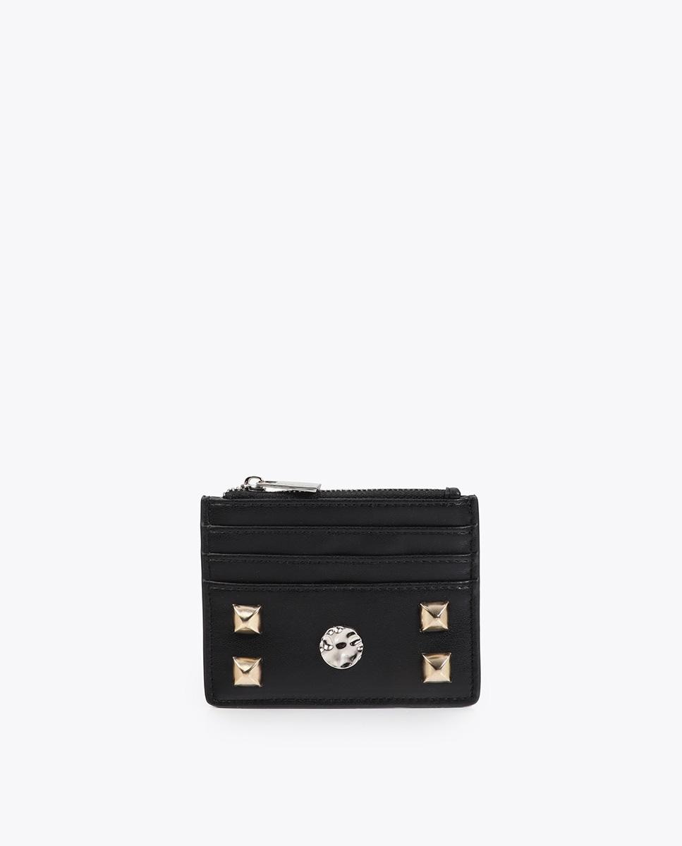 Imagem 0 de Porta-cartões com Tachas e Compartimento de Fecho Zip