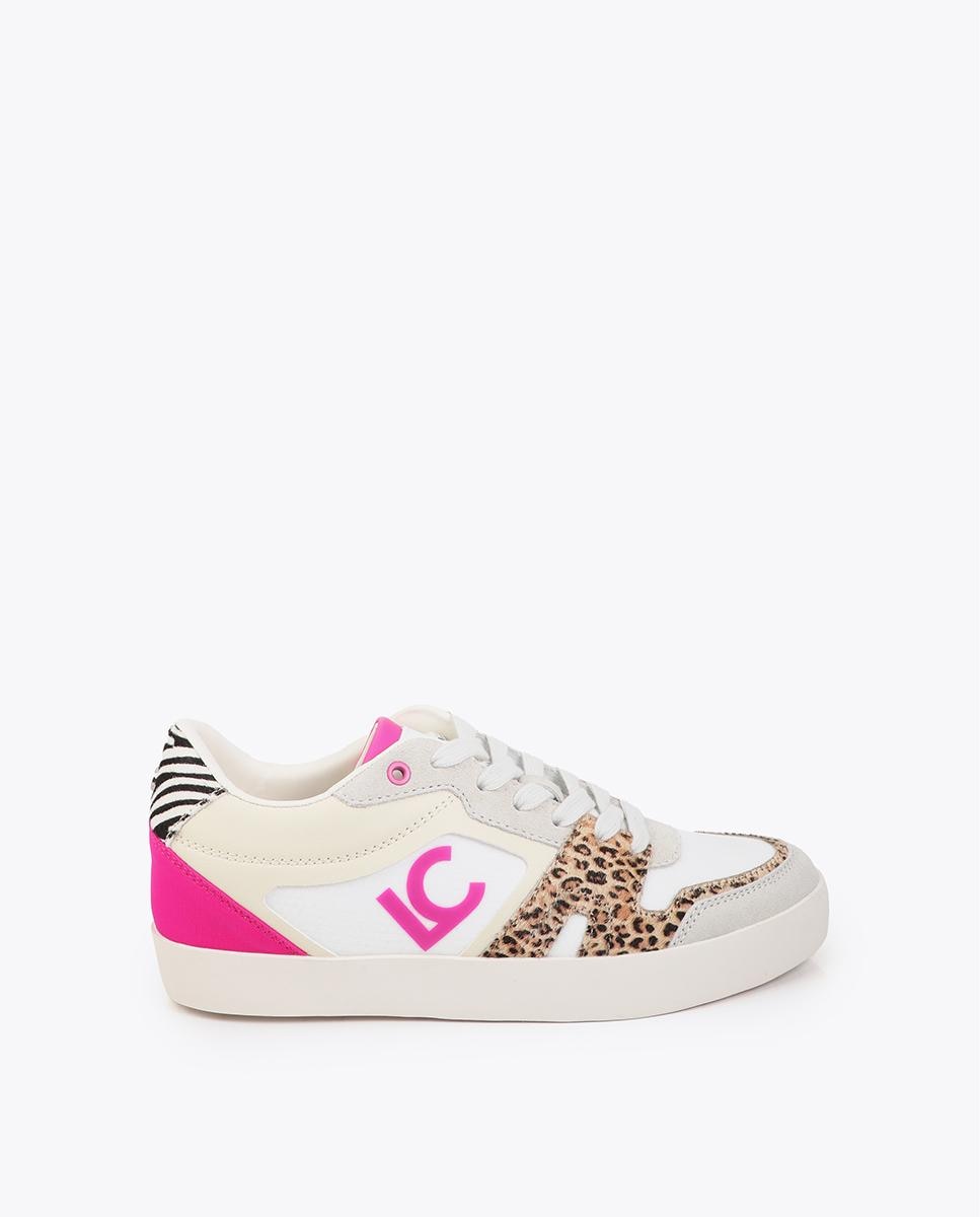 Imagem 0 de Sapatilhas com Cunha Interna com Detalhes Animal Print