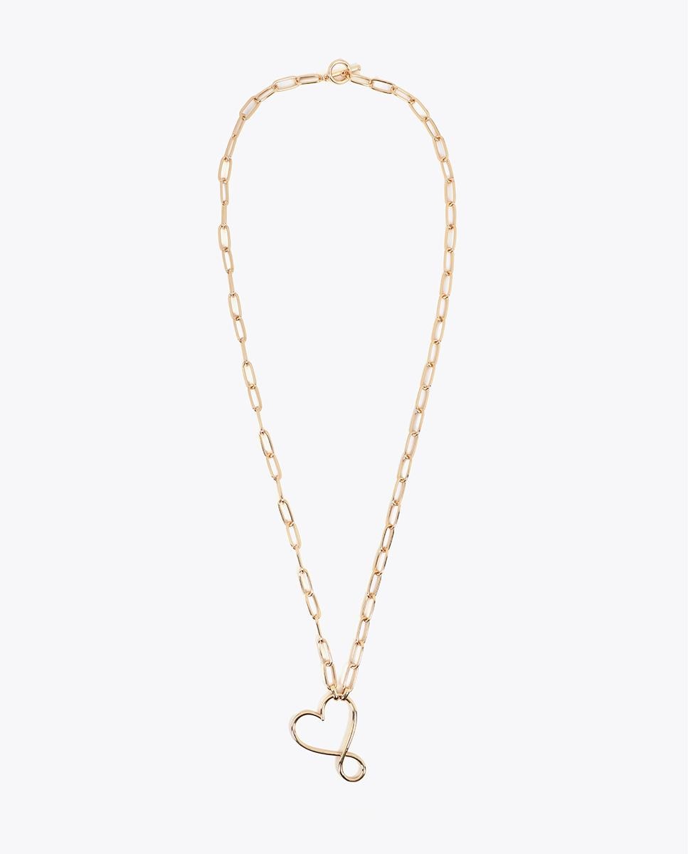 Colar Multiposições Coração Infinito Dourado-1