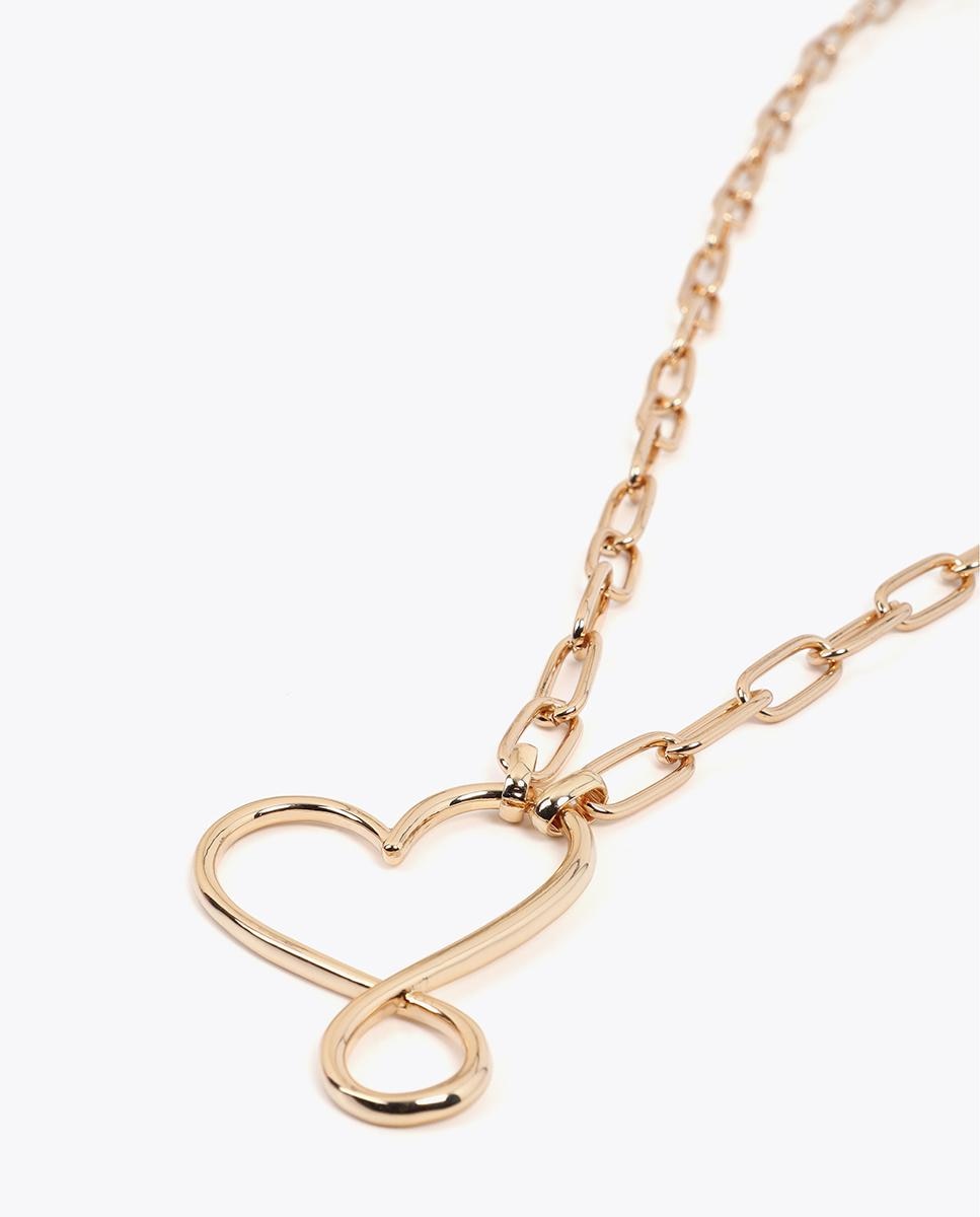 Colar Multiposições Coração Infinito Dourado-3
