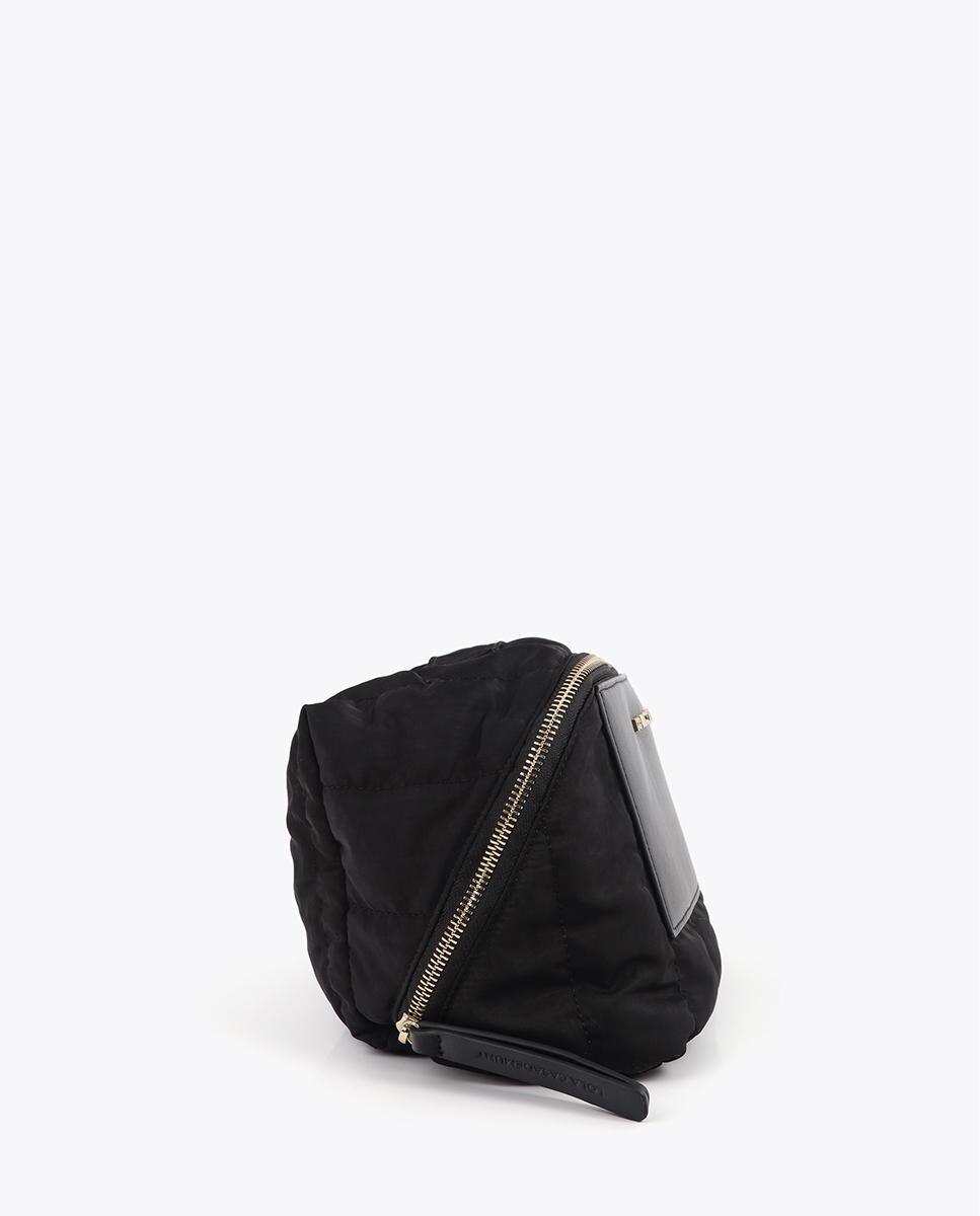 Estojo com Bolso Frontal e Fecho Zip Preto-2