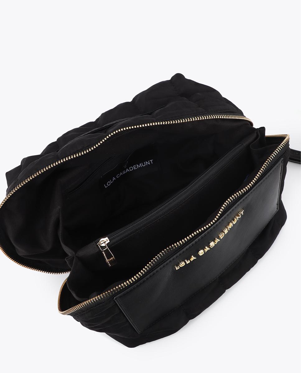 Estojo com Bolso Frontal e Fecho Zip Preto-4