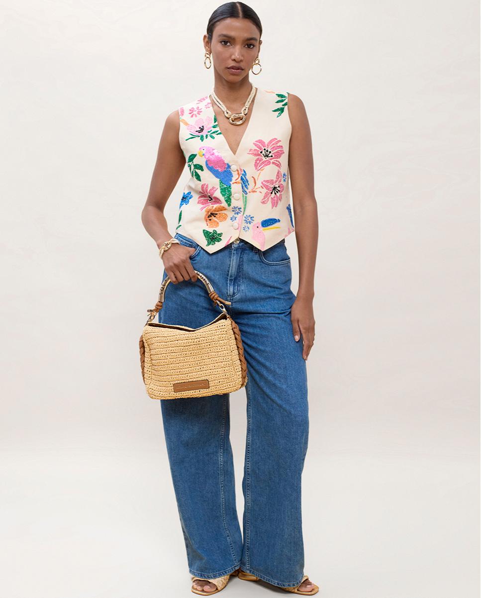 Colete com Pedras Multicolor Multicolor-6