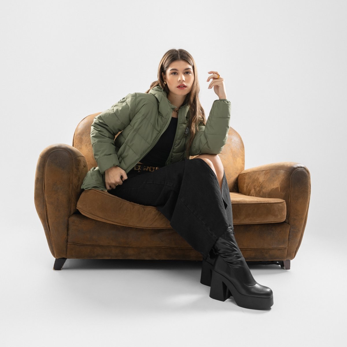 Casaco Acolchoado Resistente à Água Lifestyle Sval-w Verde-3