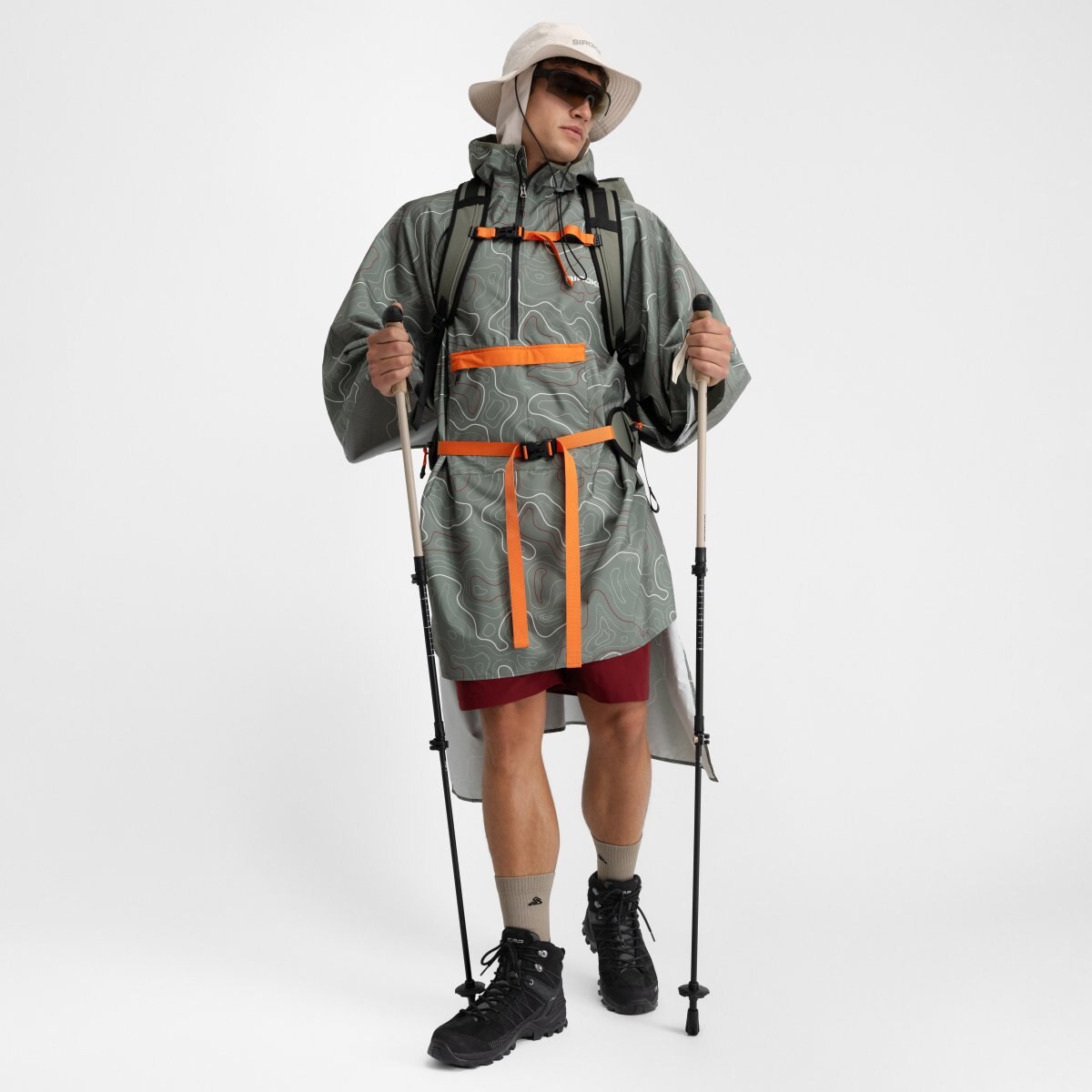 Poncho Impermeável Montanha Rinjani Green Siroko Verde-3