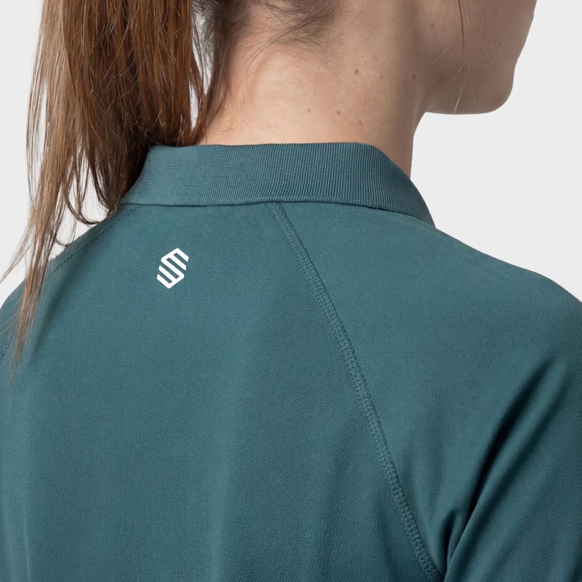 Polo Técnico Meia Fecho Zip Ténis Player-w Siroko Verde-5