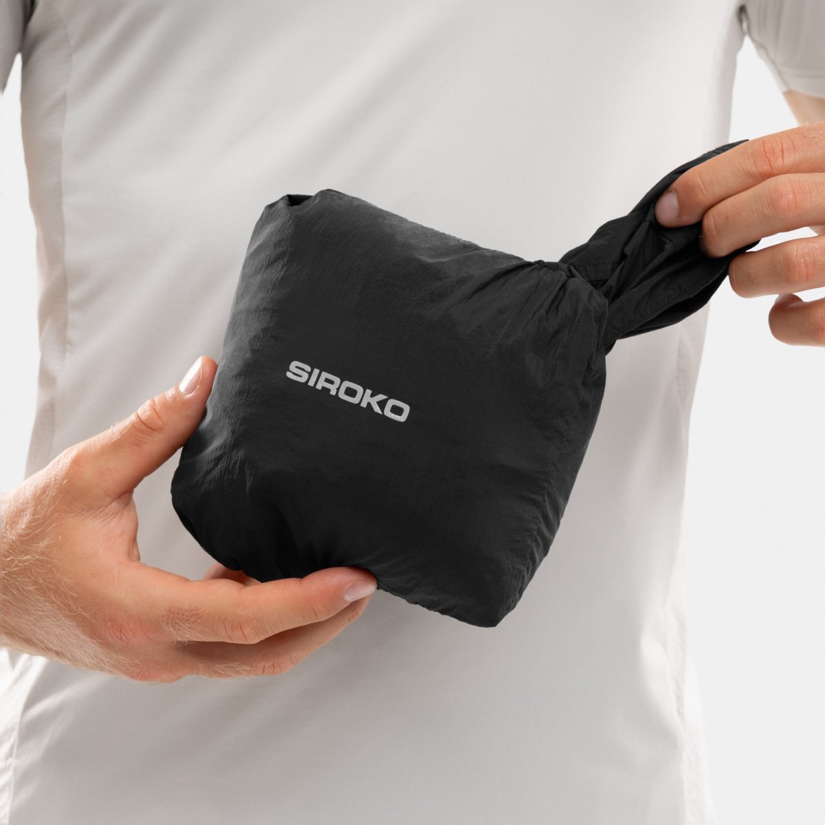 Casaco Corta-vento Running Bund Siroko Preto-6