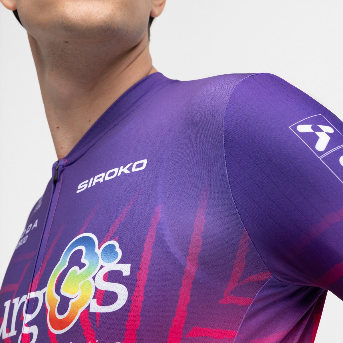 Camisola de Manga Curta Burgos Burpellet Bh X Siroko Bbbh Burgos Purple Siroko Multicolor-5