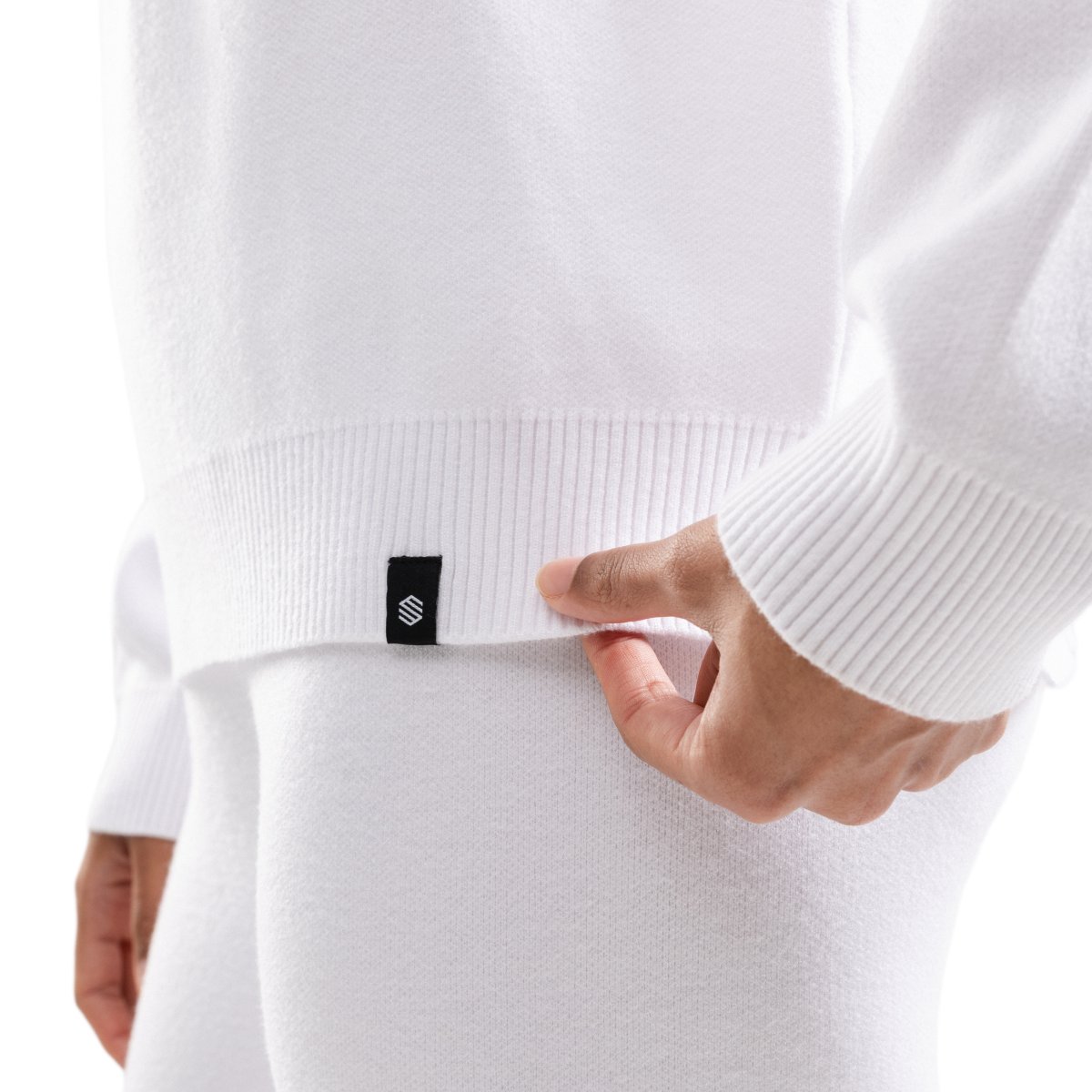 Camisola de Malha com Fecho Zip Médio Sapporo-w White Siroko Branco-4