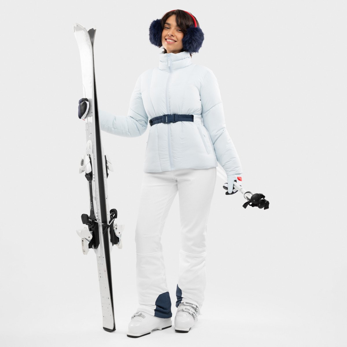 Casaco Ski Acolchoado Retro Alpengold-w Light Blue Siroko Azul-3