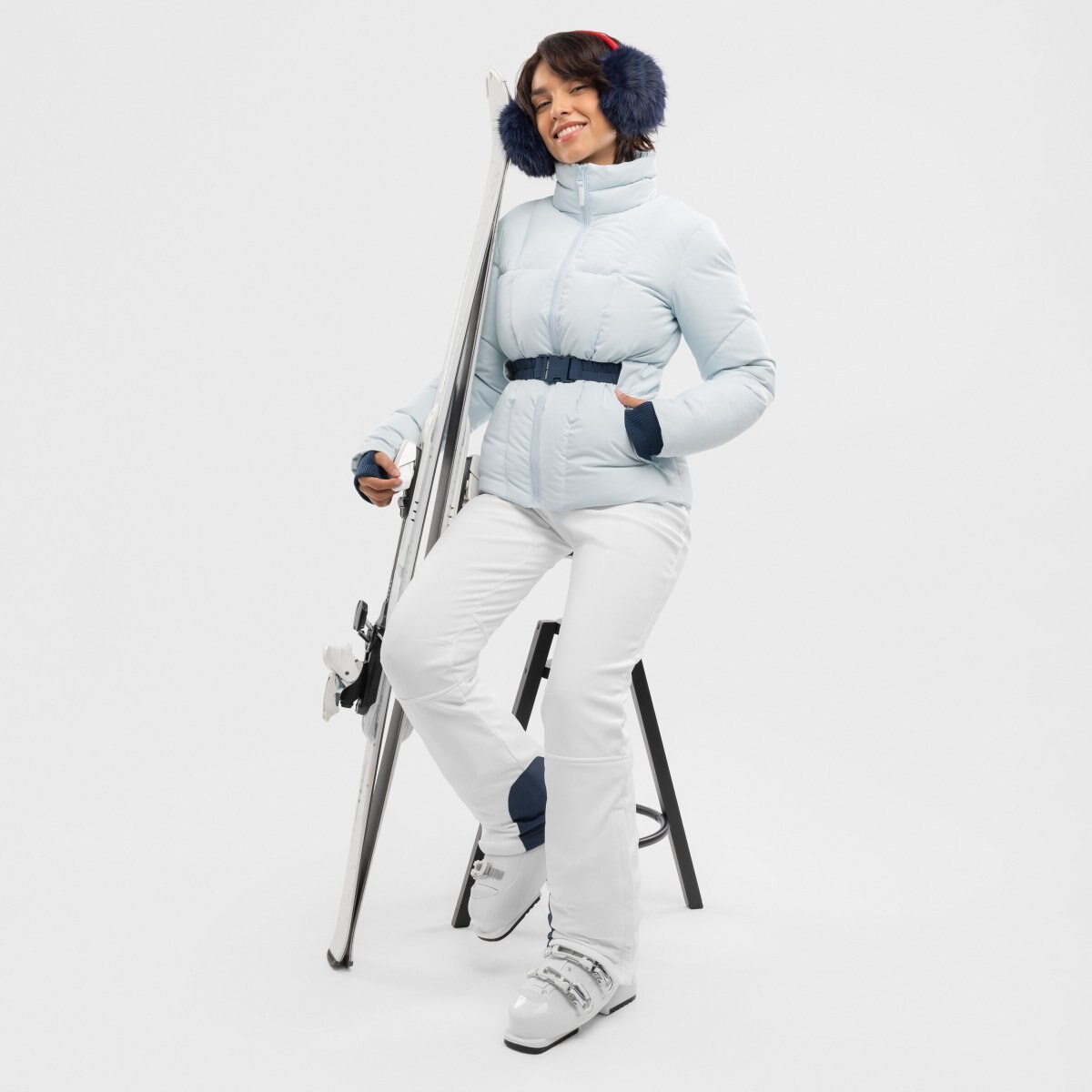 Calças Ski Retro Zeitlos-w White Siroko Branco-3