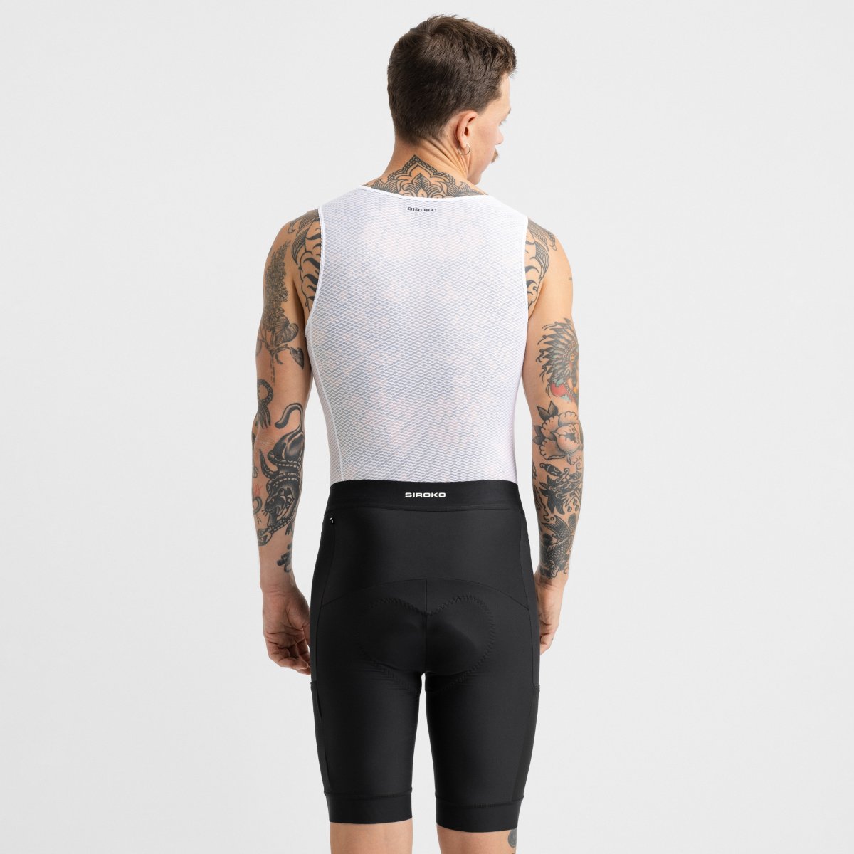 Culotte Curto sem Alças Cicloturismo Tour Black Siroko Preto-2